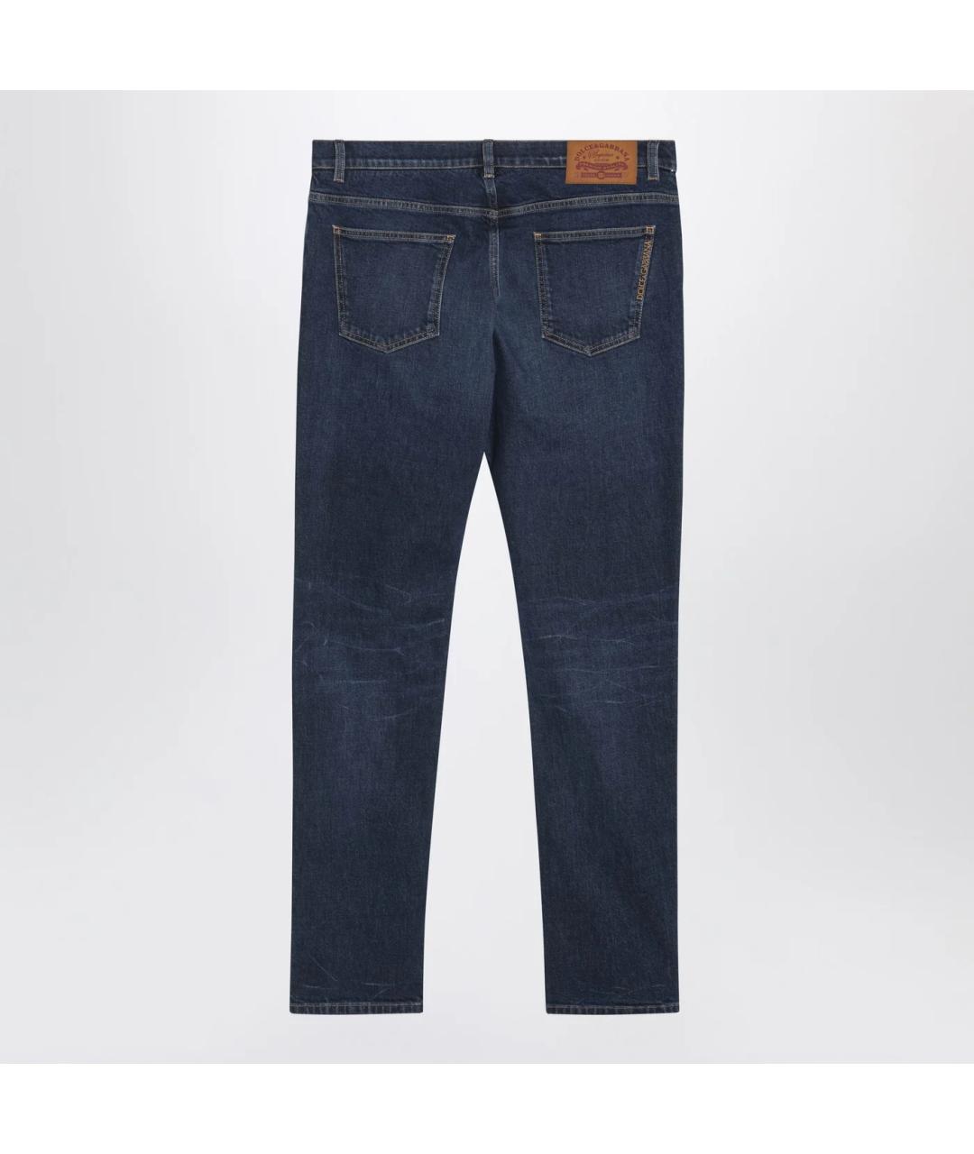 DOLCE&GABBANA Синие хлопковые джинсы скинни, фото 2