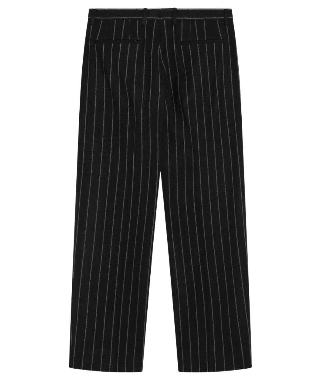 DOLCE&GABBANA Черные шерстяные классические брюки, фото 2