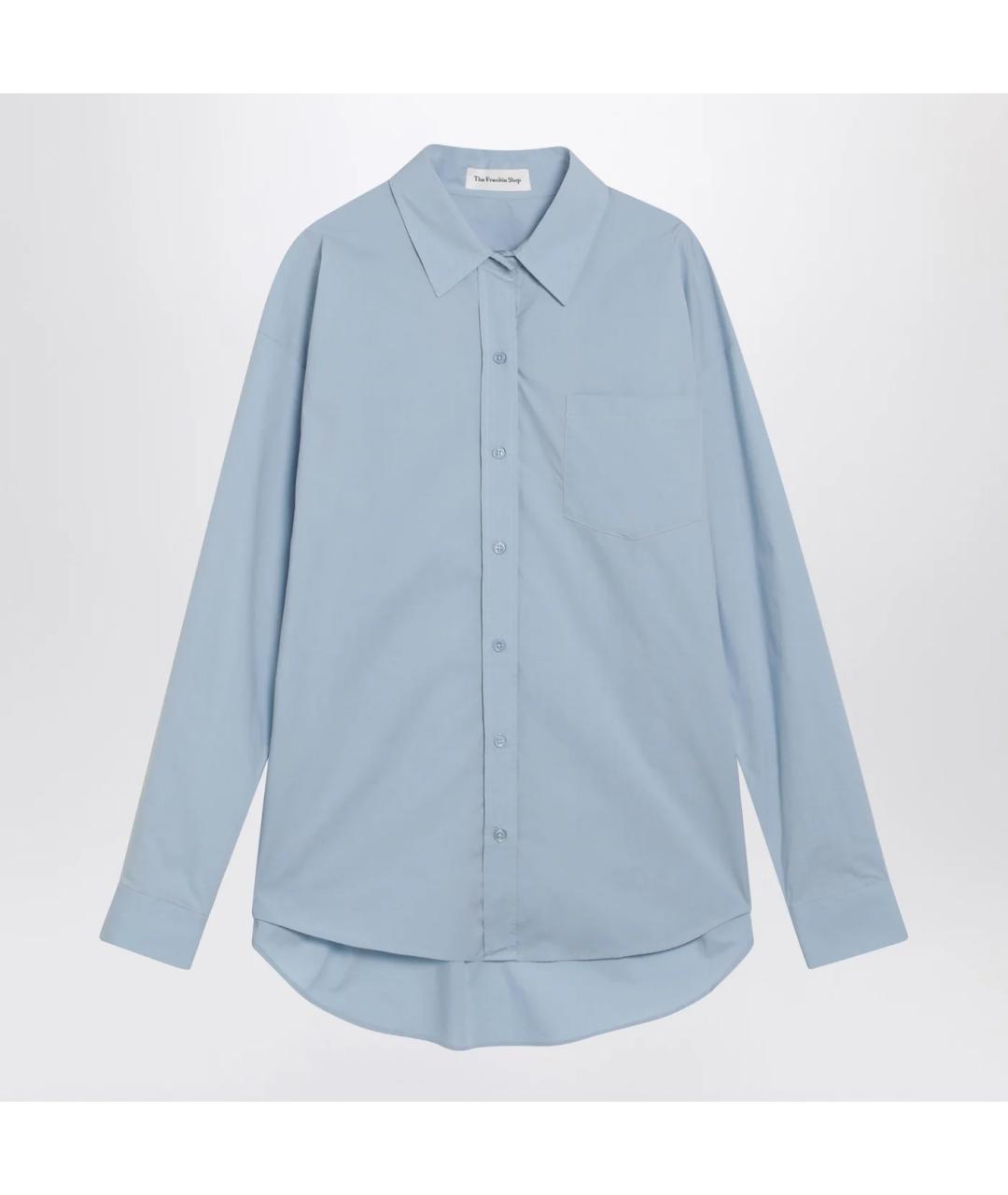 THE FRANKIE SHOP Голубая хлопковая рубашка, фото 3