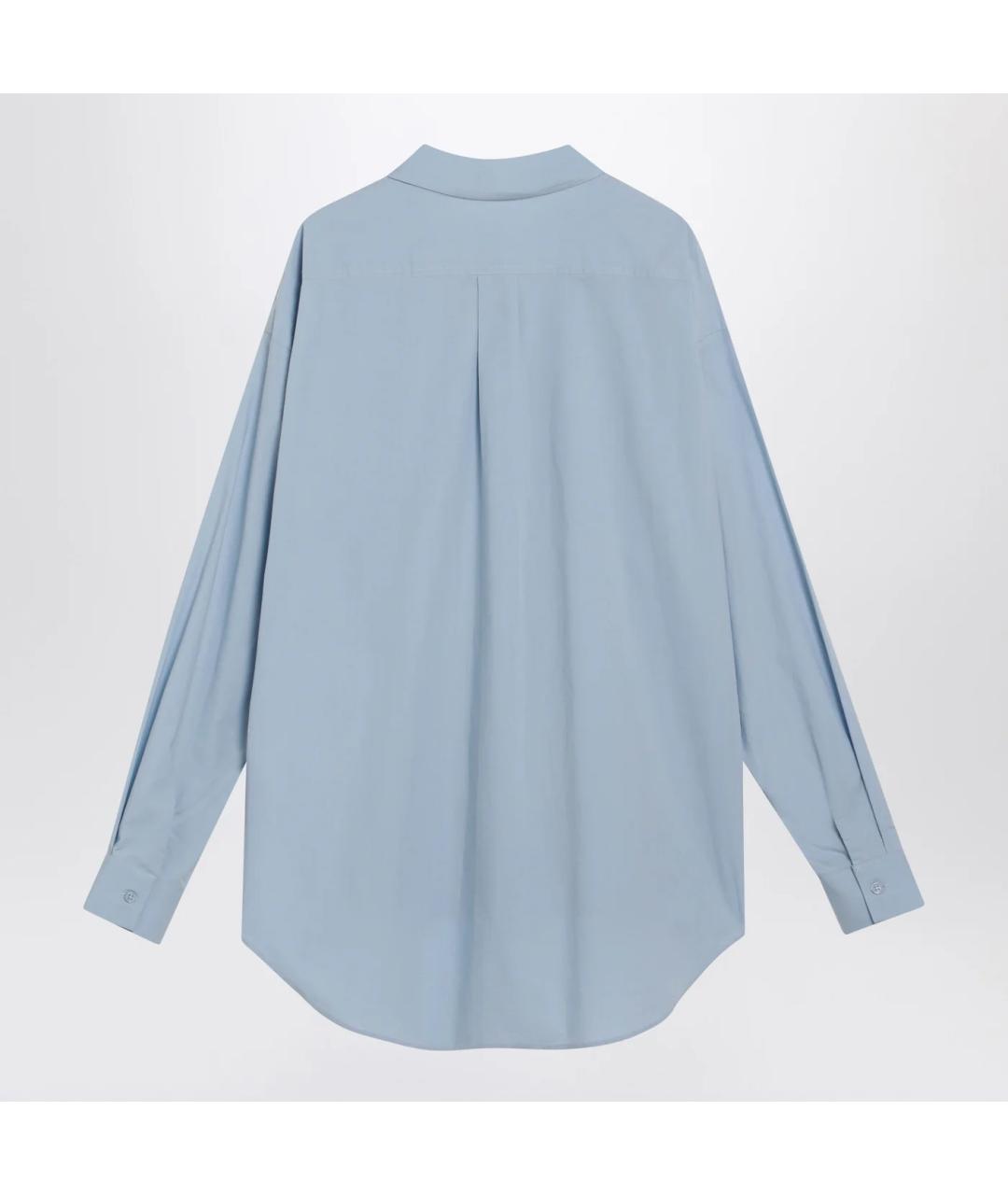 THE FRANKIE SHOP Голубая хлопковая рубашка, фото 2