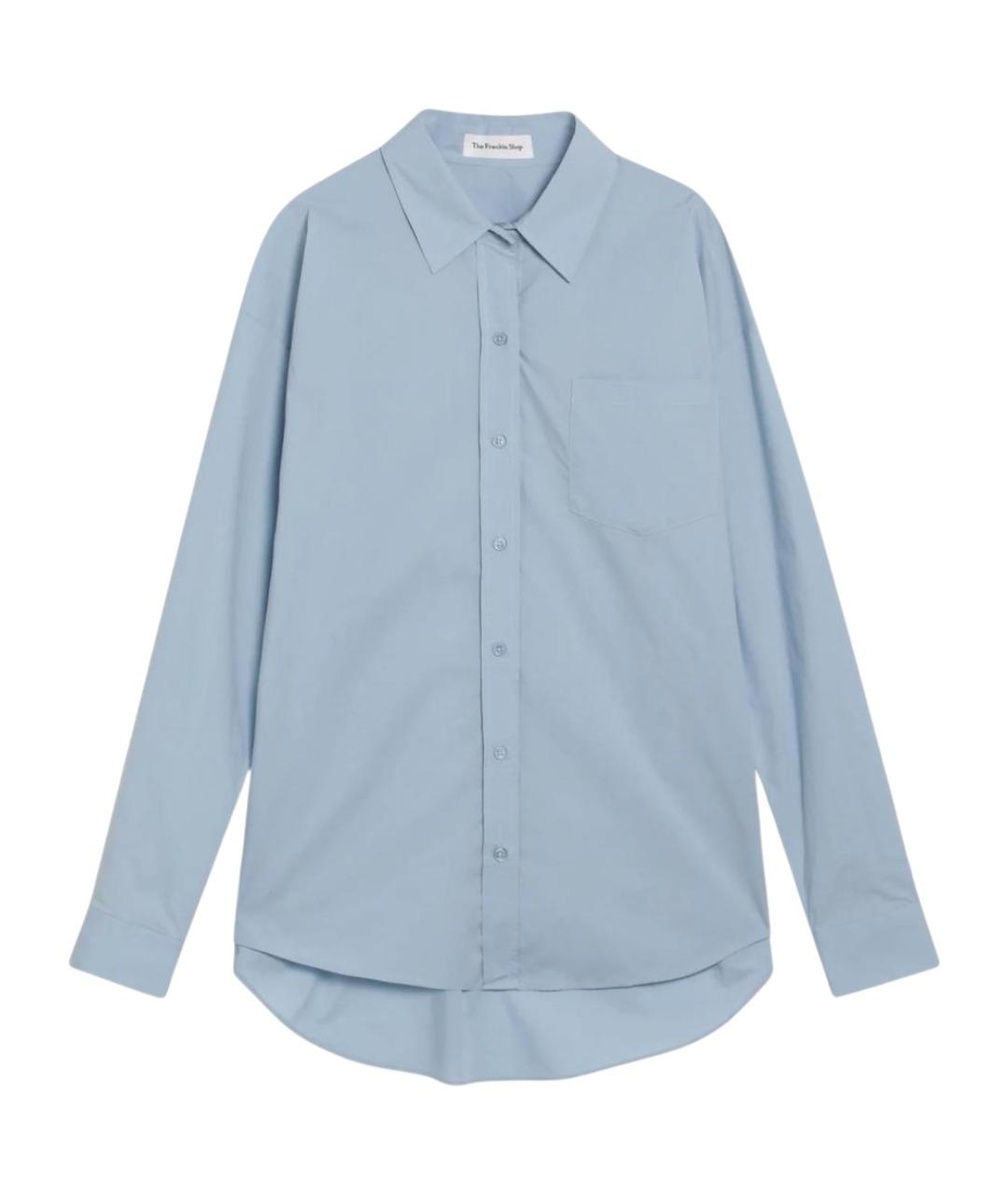 THE FRANKIE SHOP Голубая хлопковая рубашка, фото 1