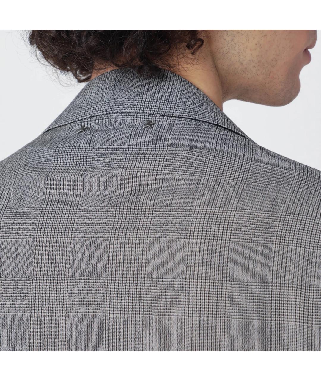 GOLDEN GOOSE DELUXE BRAND Серый шерстяной пиджак, фото 3