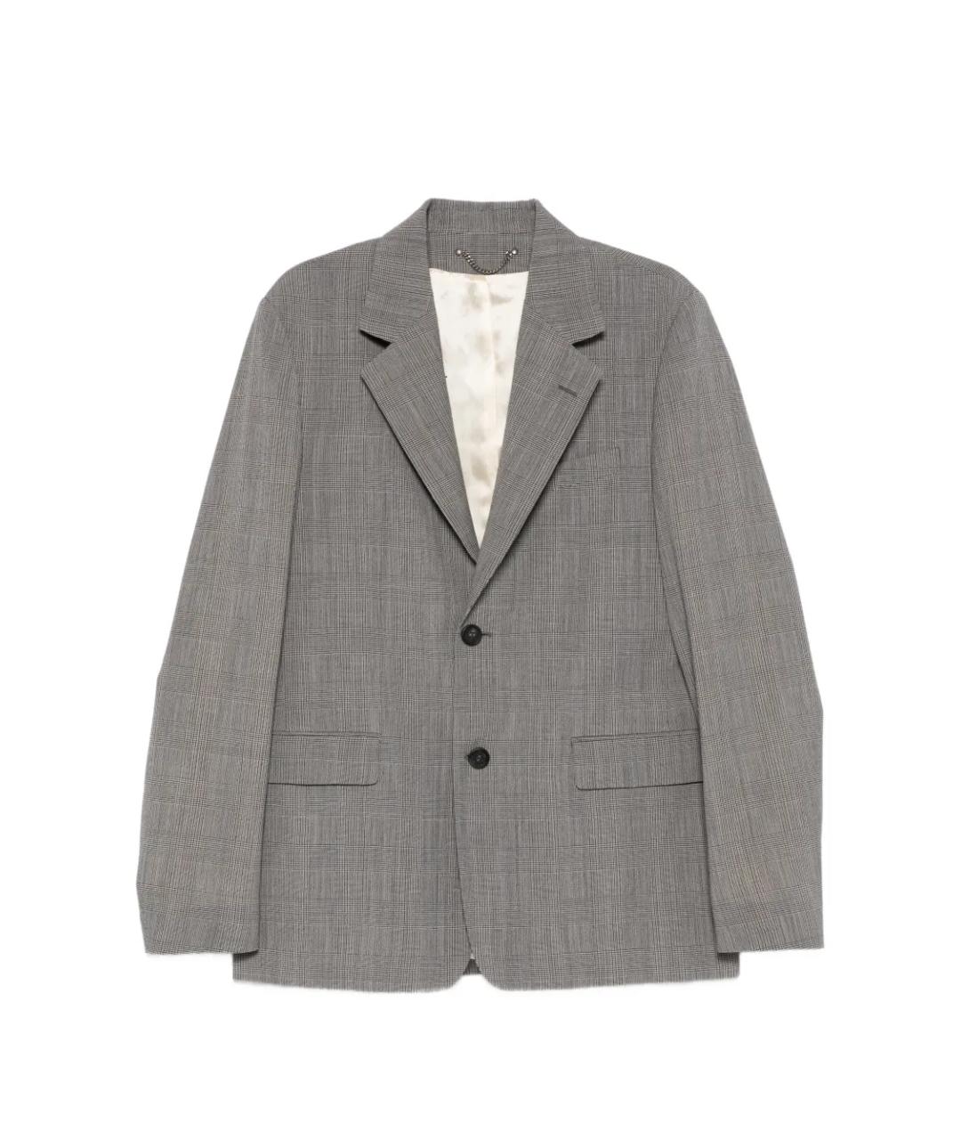 GOLDEN GOOSE DELUXE BRAND Серый шерстяной пиджак, фото 1