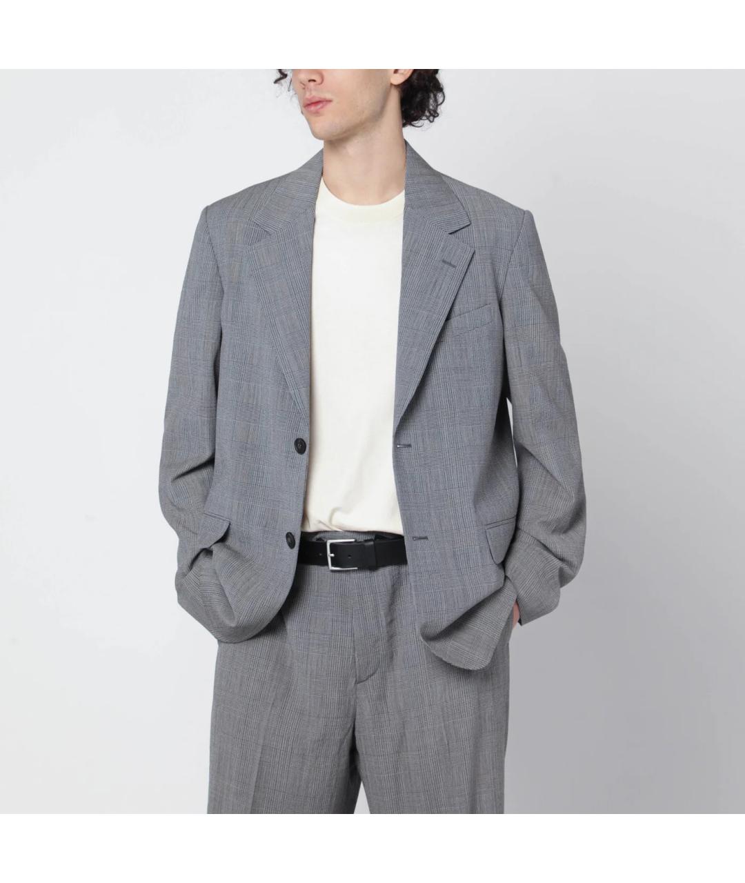 GOLDEN GOOSE DELUXE BRAND Серый шерстяной пиджак, фото 2