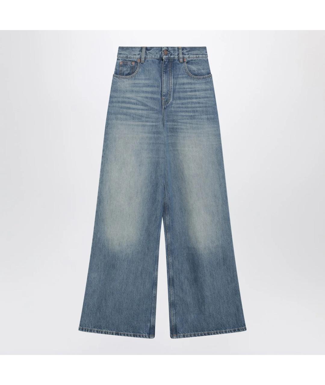 CHLOE Голубые хлопковые прямые джинсы, фото 3