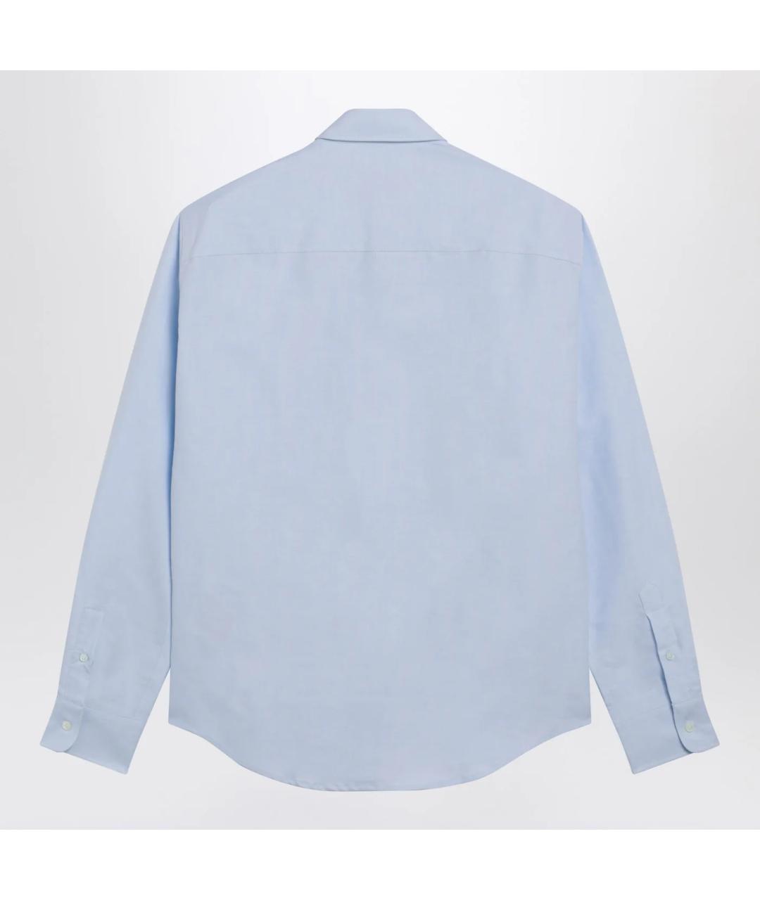 Ami Paris Голубая хлопковая классическая рубашка, фото 2