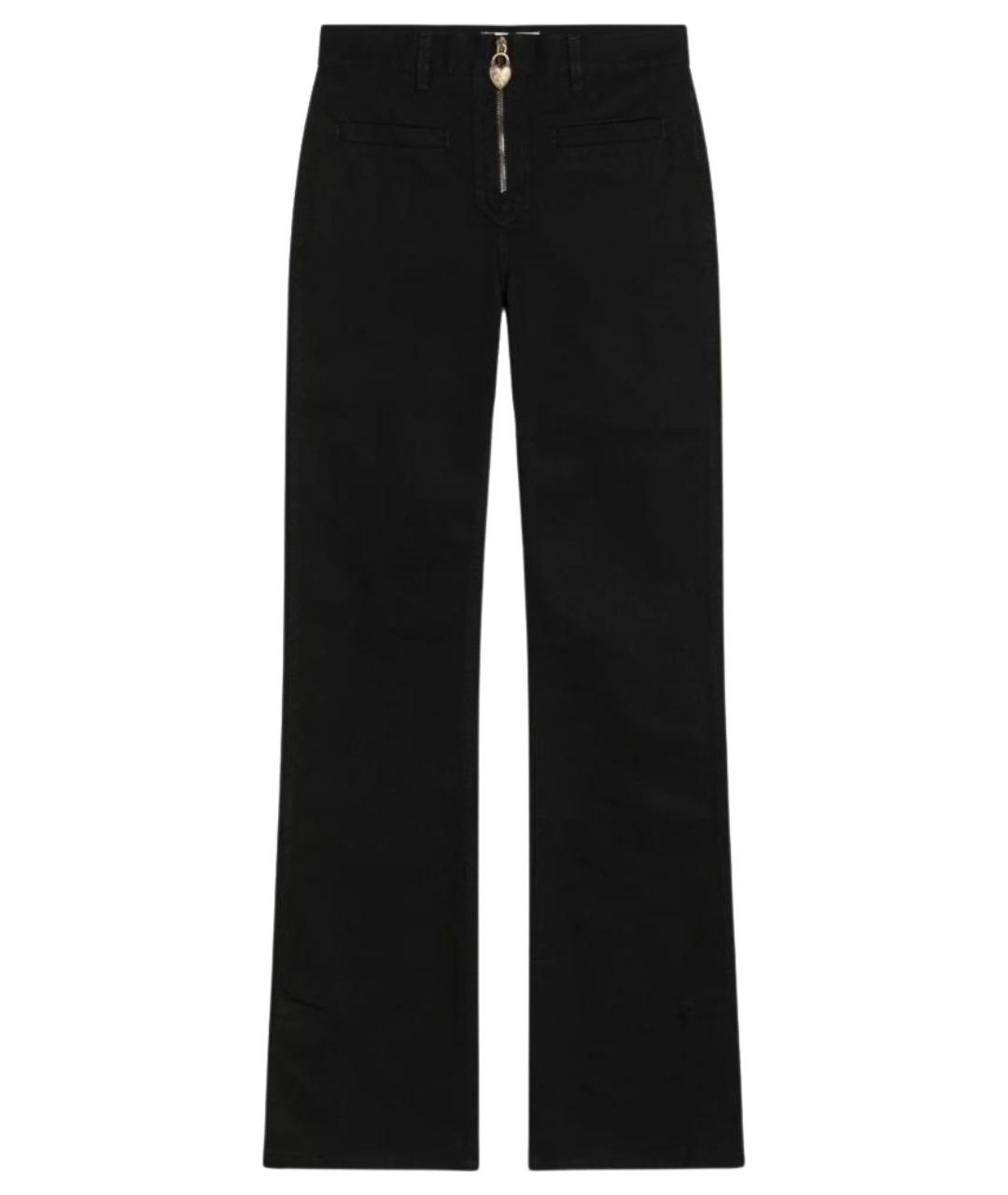CHLOE Черные хлопковые прямые джинсы, фото 1