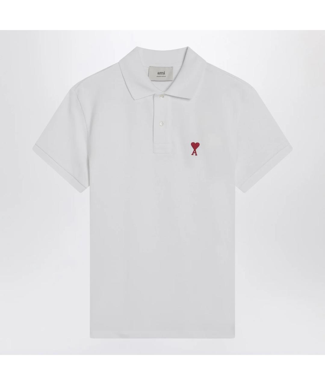 Ami Paris Белая хлопковая футболка, фото 3