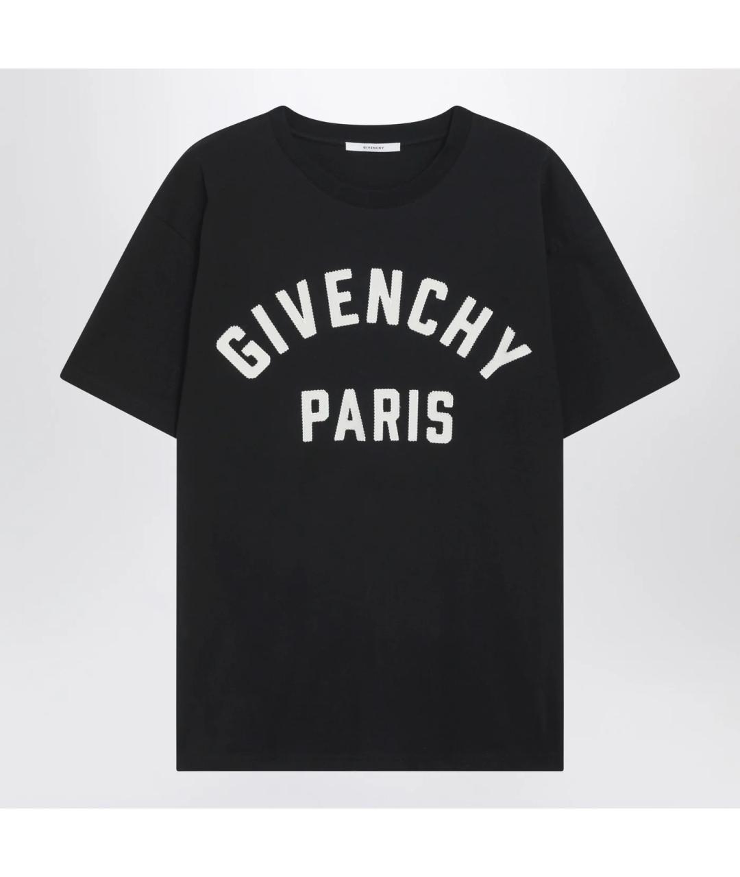 GIVENCHY Черная хлопковая футболка, фото 3