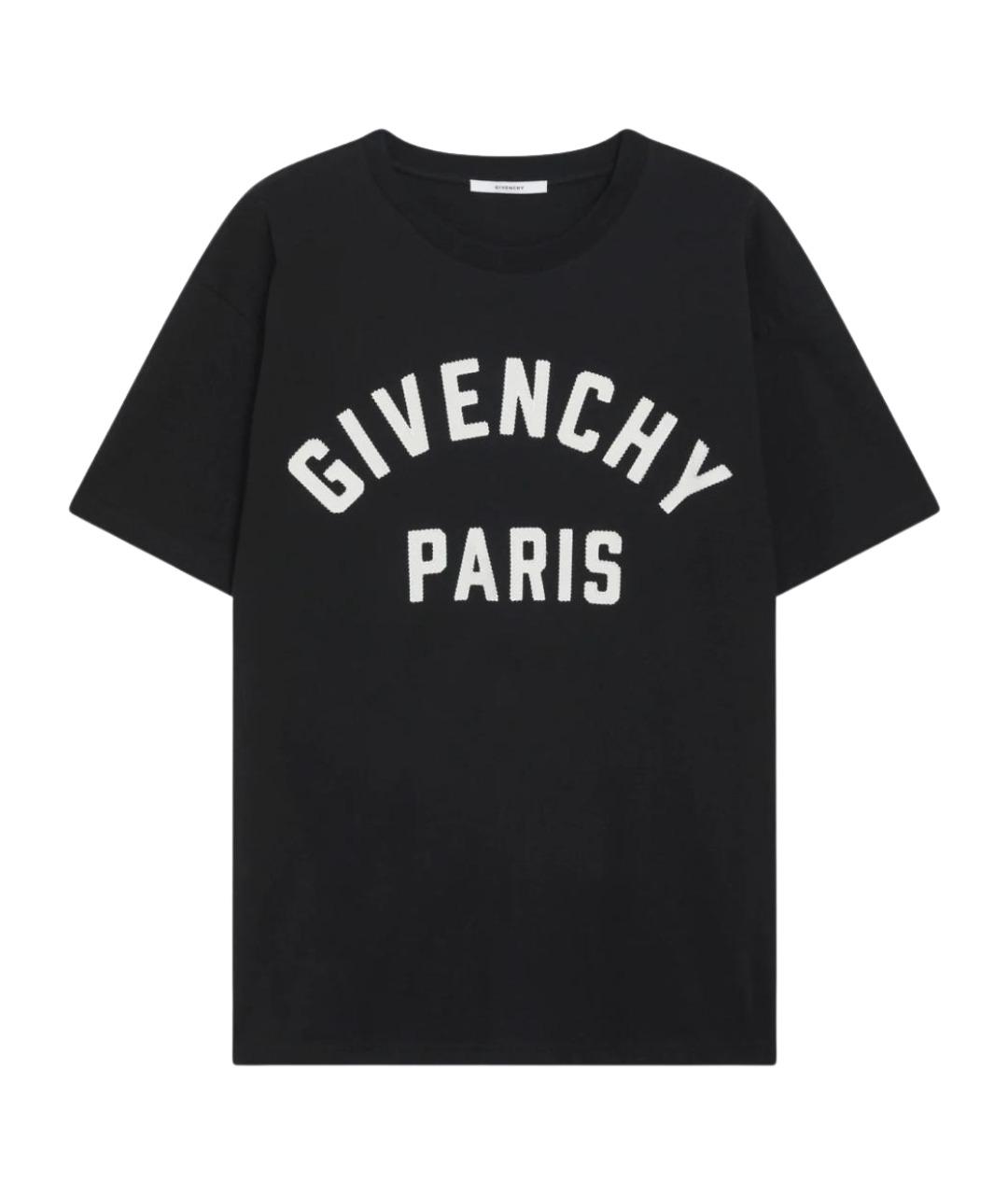 GIVENCHY Черная хлопковая футболка, фото 1