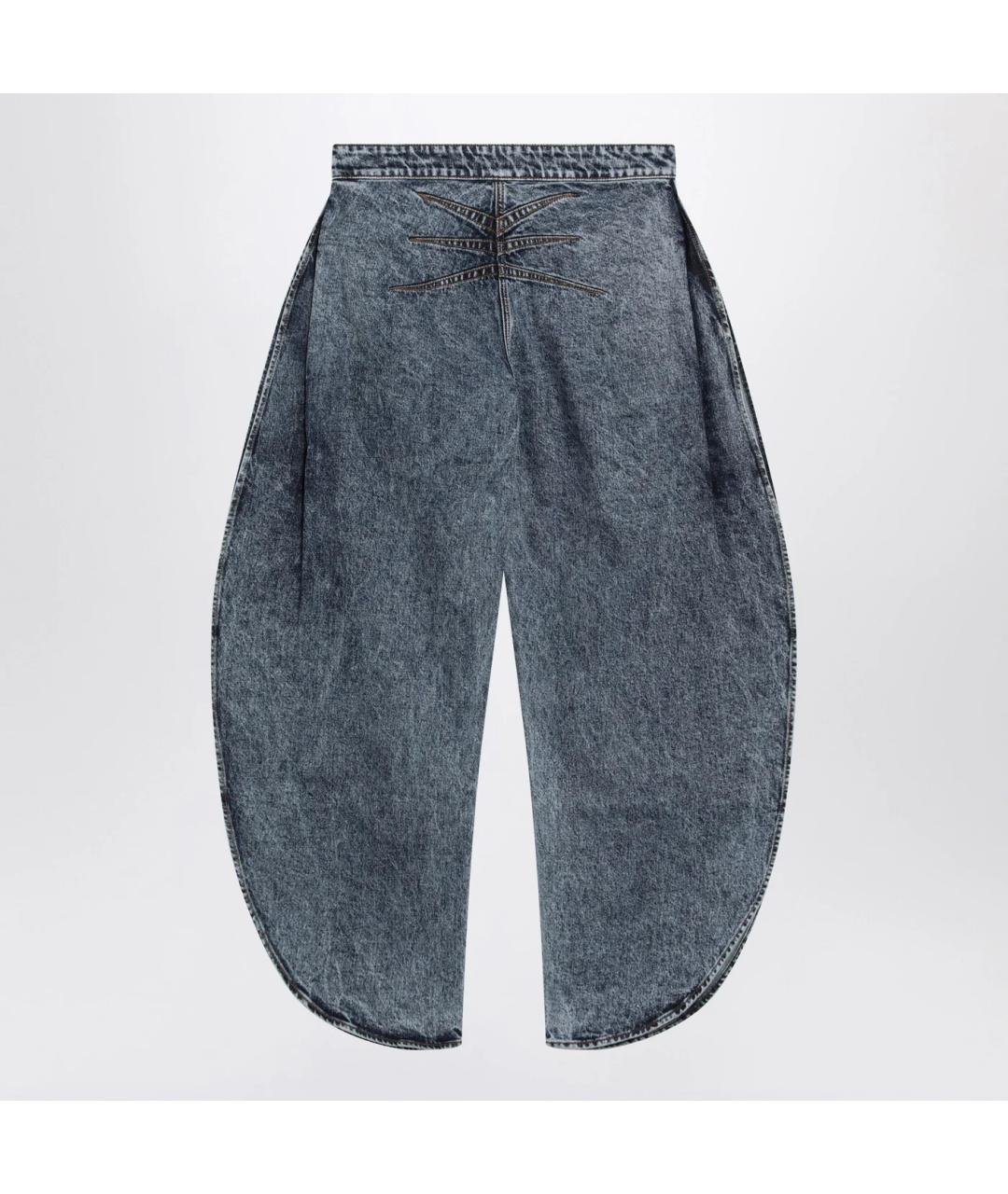 ALAIA Синие хлопковые прямые джинсы, фото 2