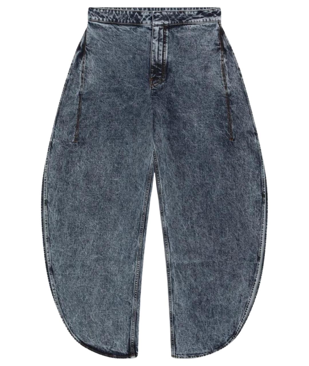 ALAIA Синие хлопковые прямые джинсы, фото 1