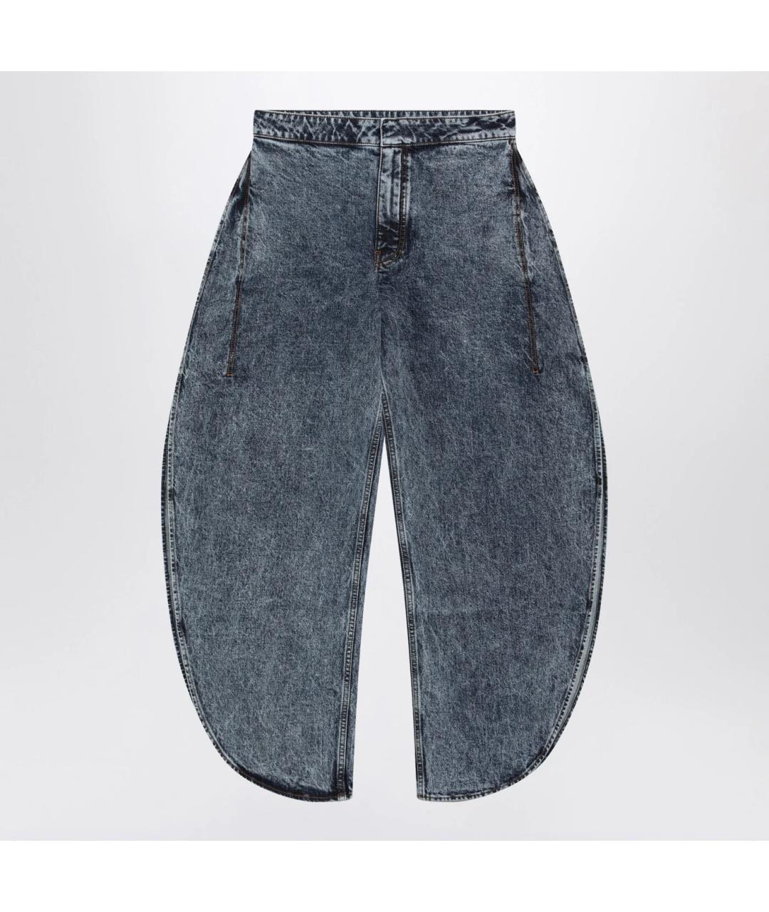 ALAIA Синие хлопковые прямые джинсы, фото 3