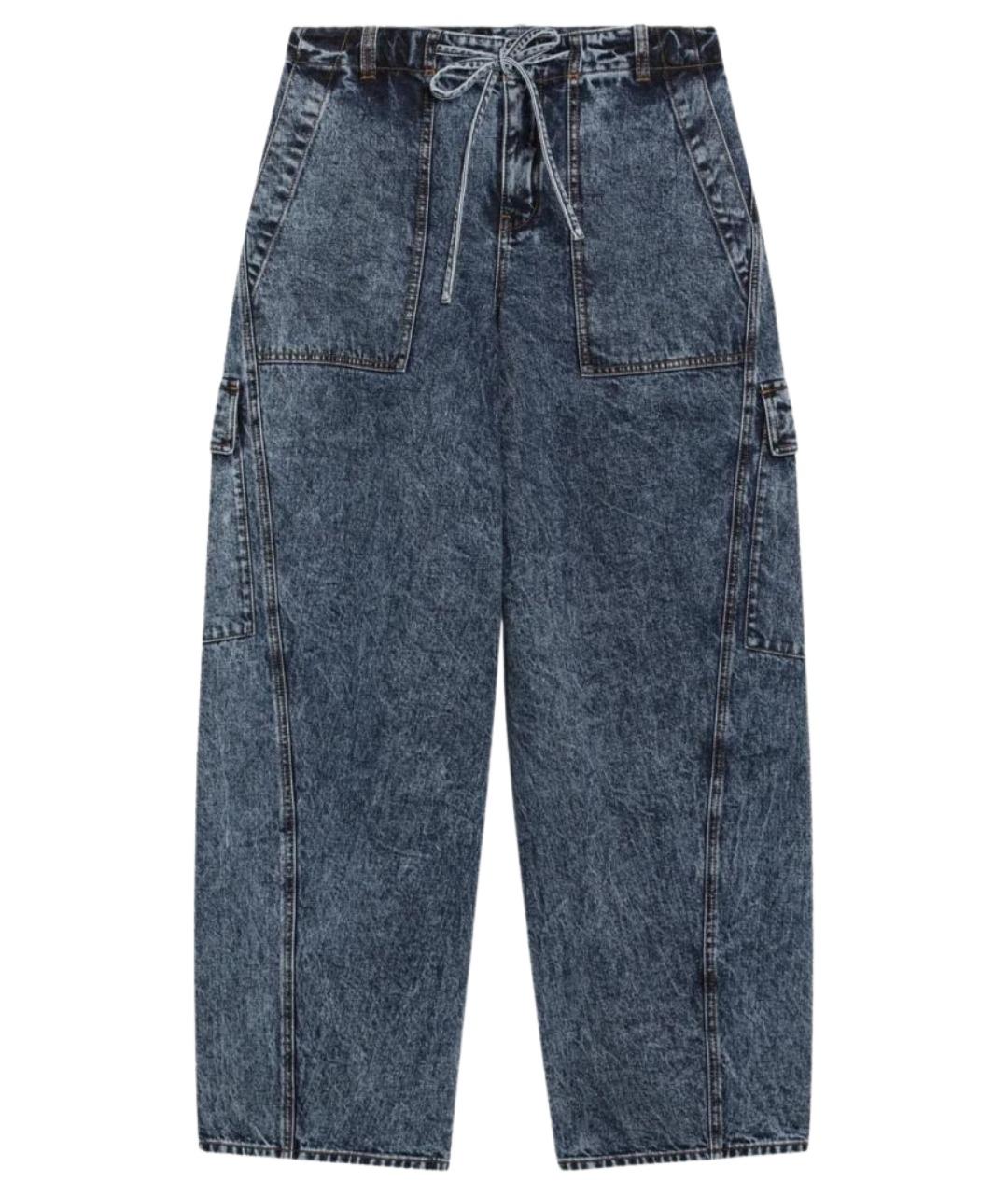 ALAIA Синие хлопковые прямые джинсы, фото 1