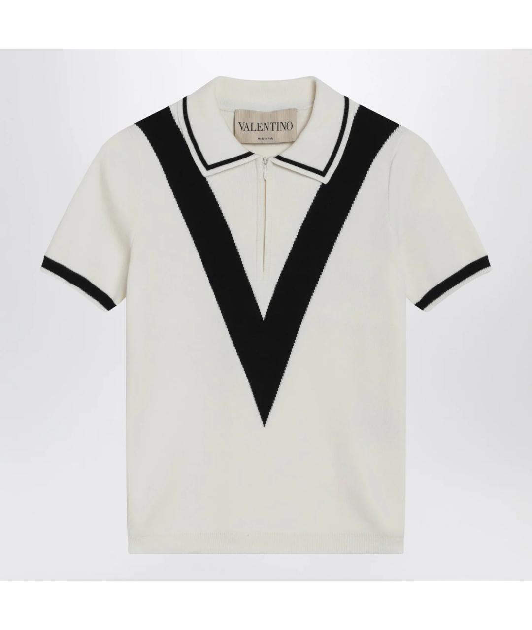 VALENTINO Белая хлопковая футболка, фото 3