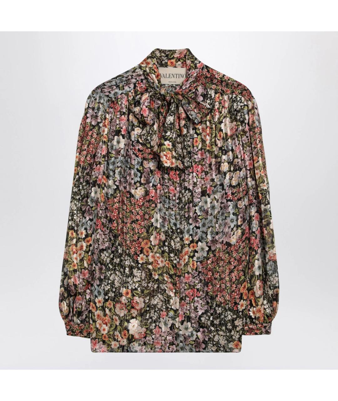 VALENTINO Мульти шелковая блузы, фото 3