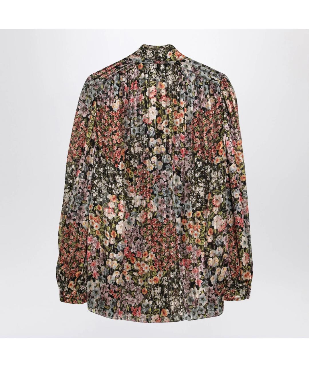 VALENTINO Мульти шелковая блузы, фото 2