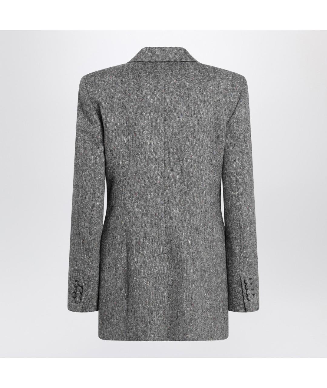 VALENTINO Серый шерстяной жакет/пиджак, фото 2