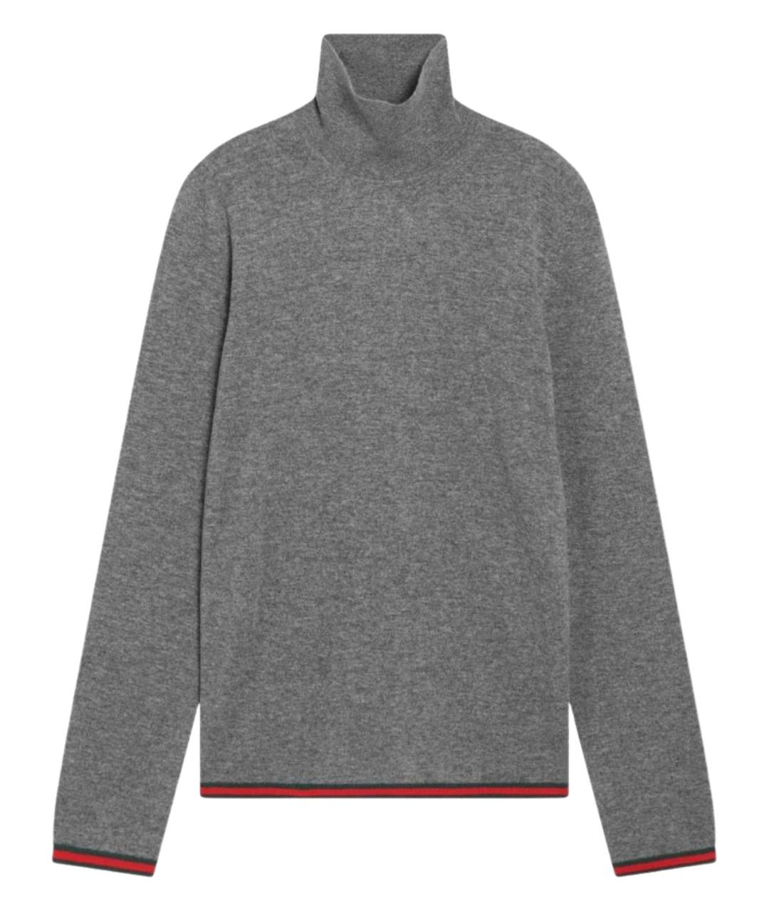 GUCCI Серый кашемировый джемпер / свитер, фото 1