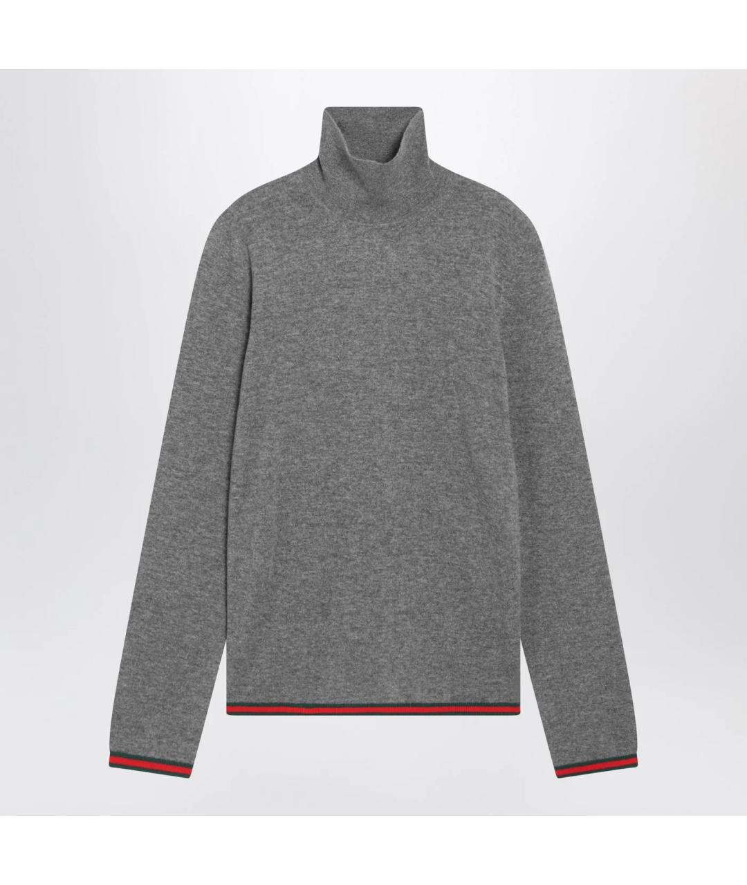 GUCCI Серый кашемировый джемпер / свитер, фото 3