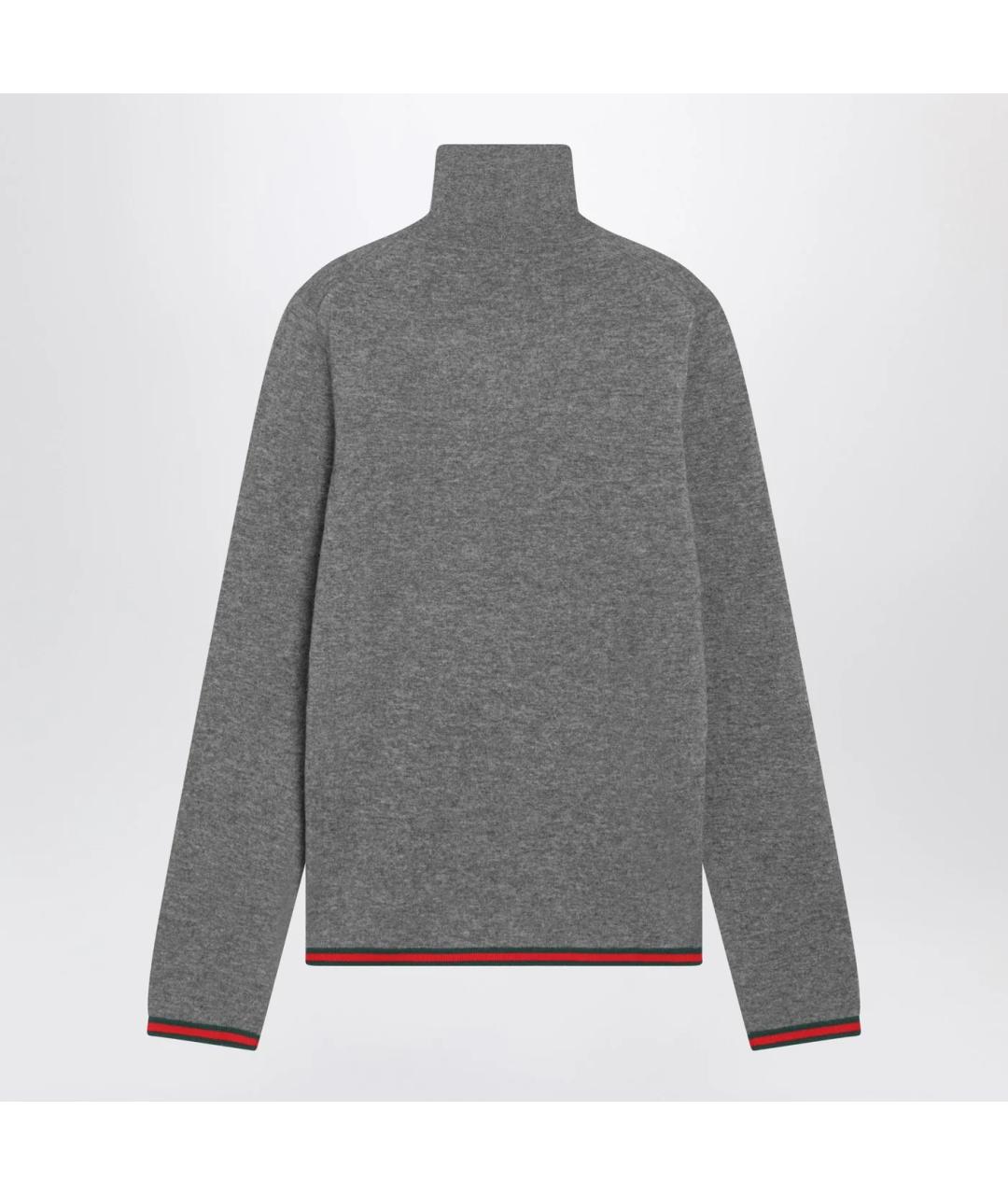 GUCCI Серый кашемировый джемпер / свитер, фото 2