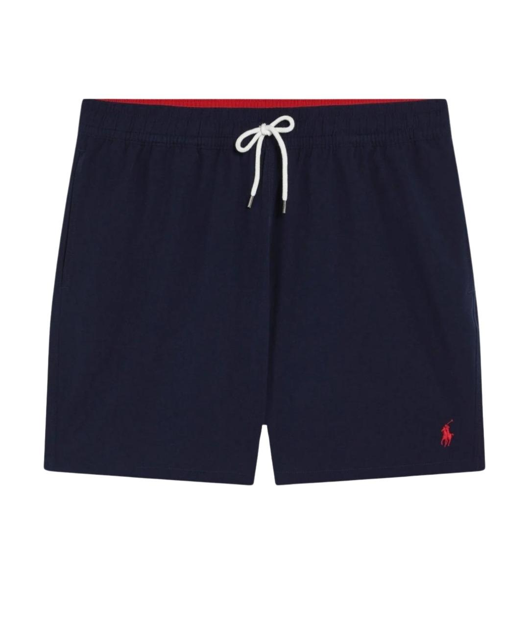 POLO RALPH LAUREN Темно-синие полиэстеровые шорты, фото 1