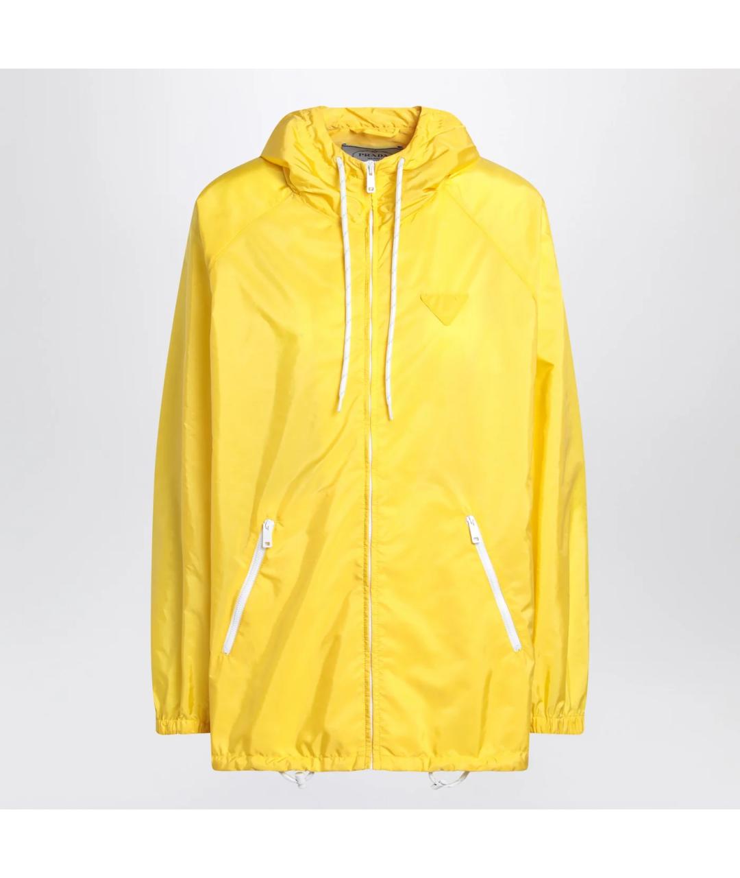 PRADA Желтая синтетическая куртка, фото 3