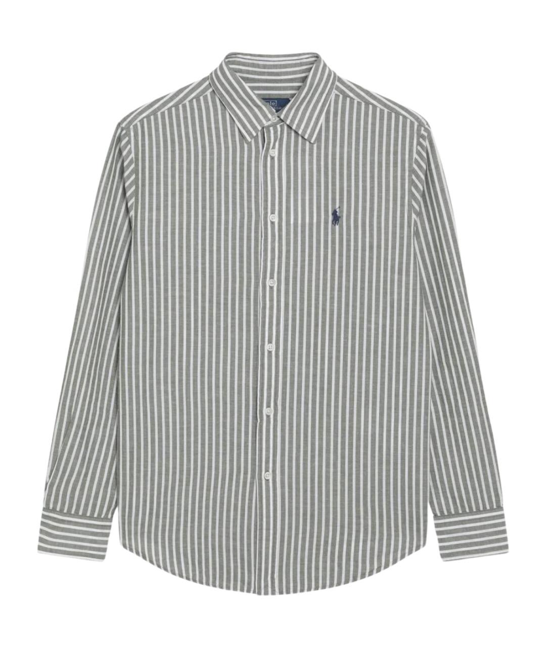 POLO RALPH LAUREN Зеленая льняная рубашка, фото 1