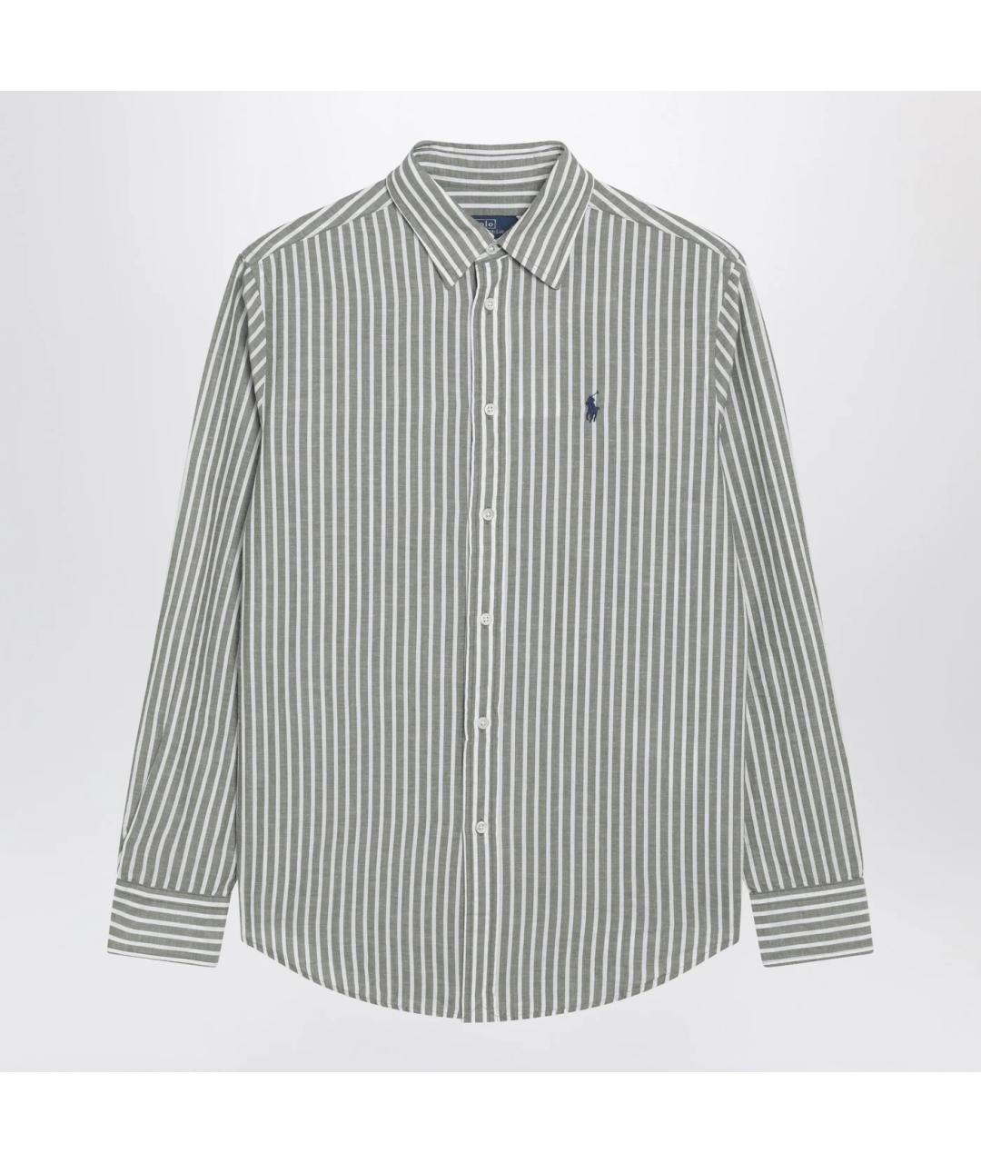 POLO RALPH LAUREN Зеленая льняная рубашка, фото 3