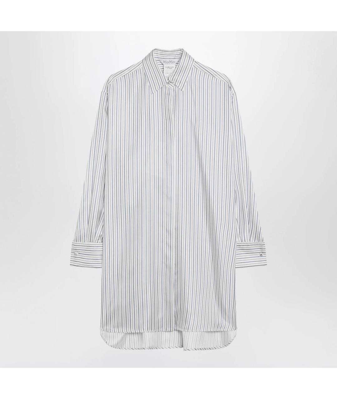 MAX MARA Белая шелковая рубашка, фото 3