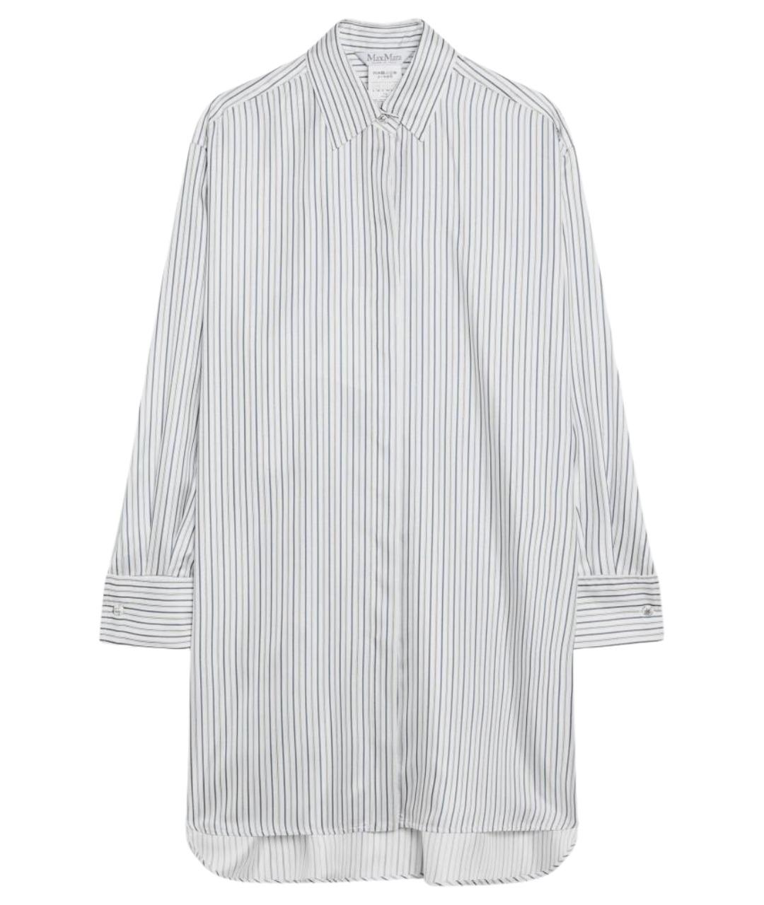 MAX MARA Белая шелковая рубашка, фото 1