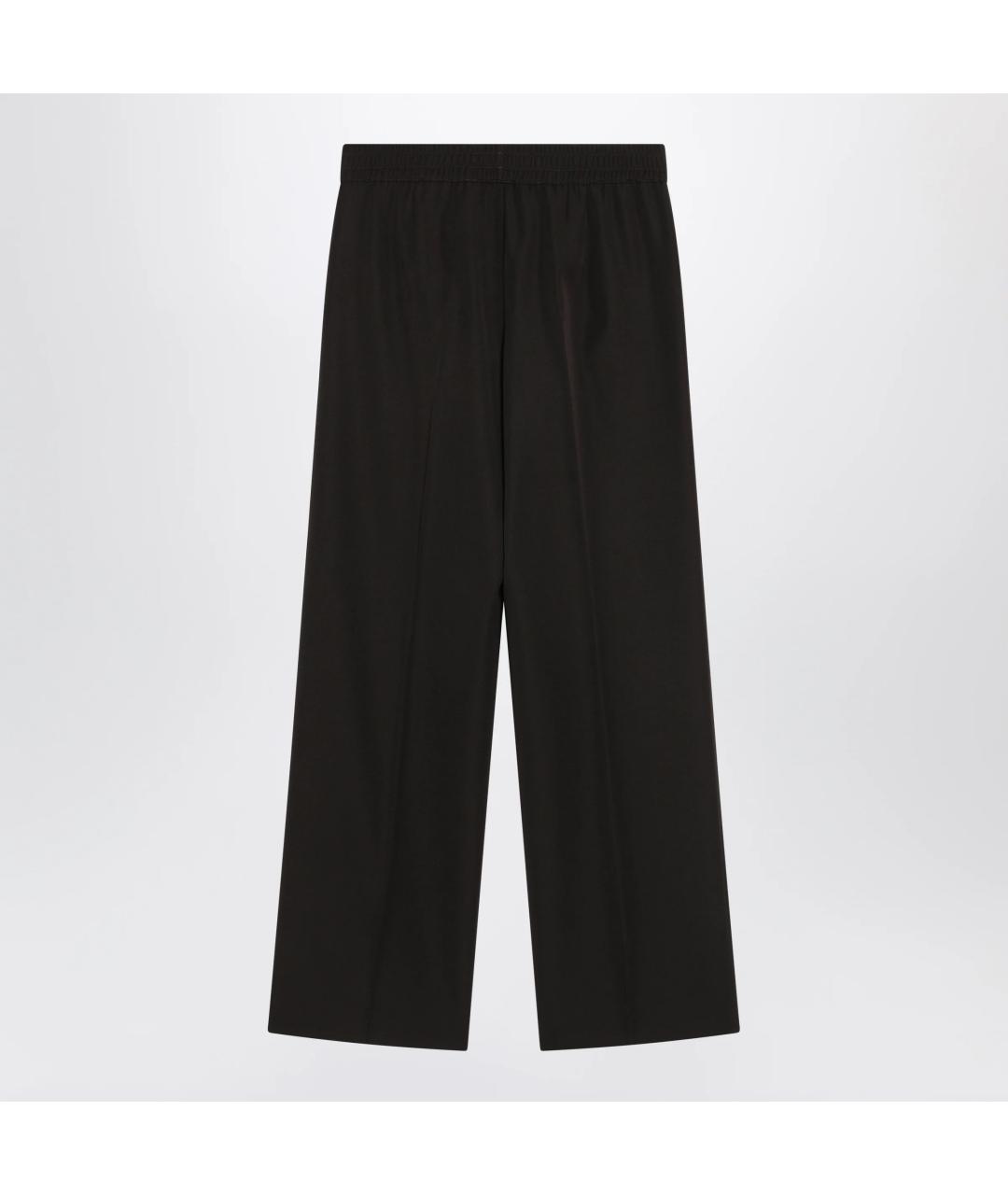 DOLCE&GABBANA Коричневые шерстяные прямые брюки, фото 2