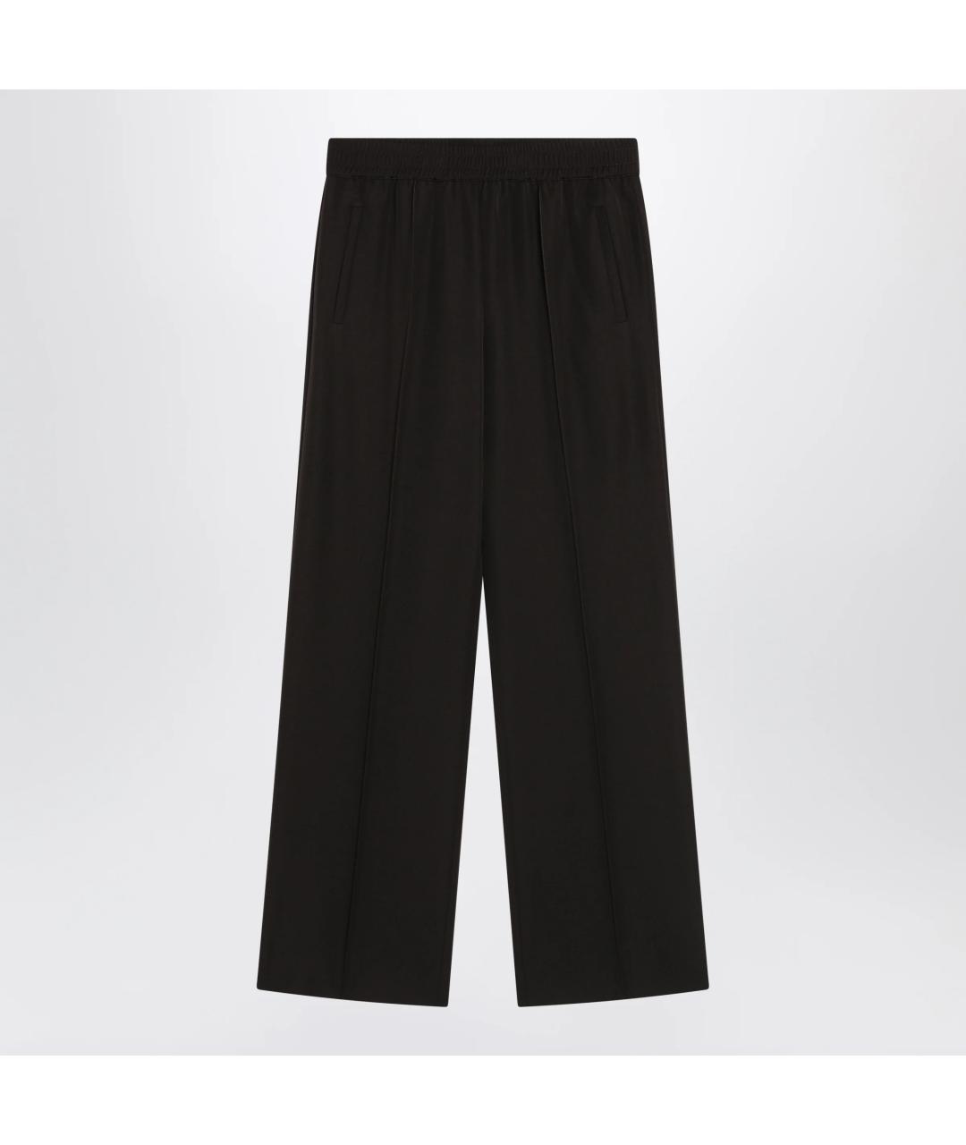 DOLCE&GABBANA Коричневые шерстяные прямые брюки, фото 3