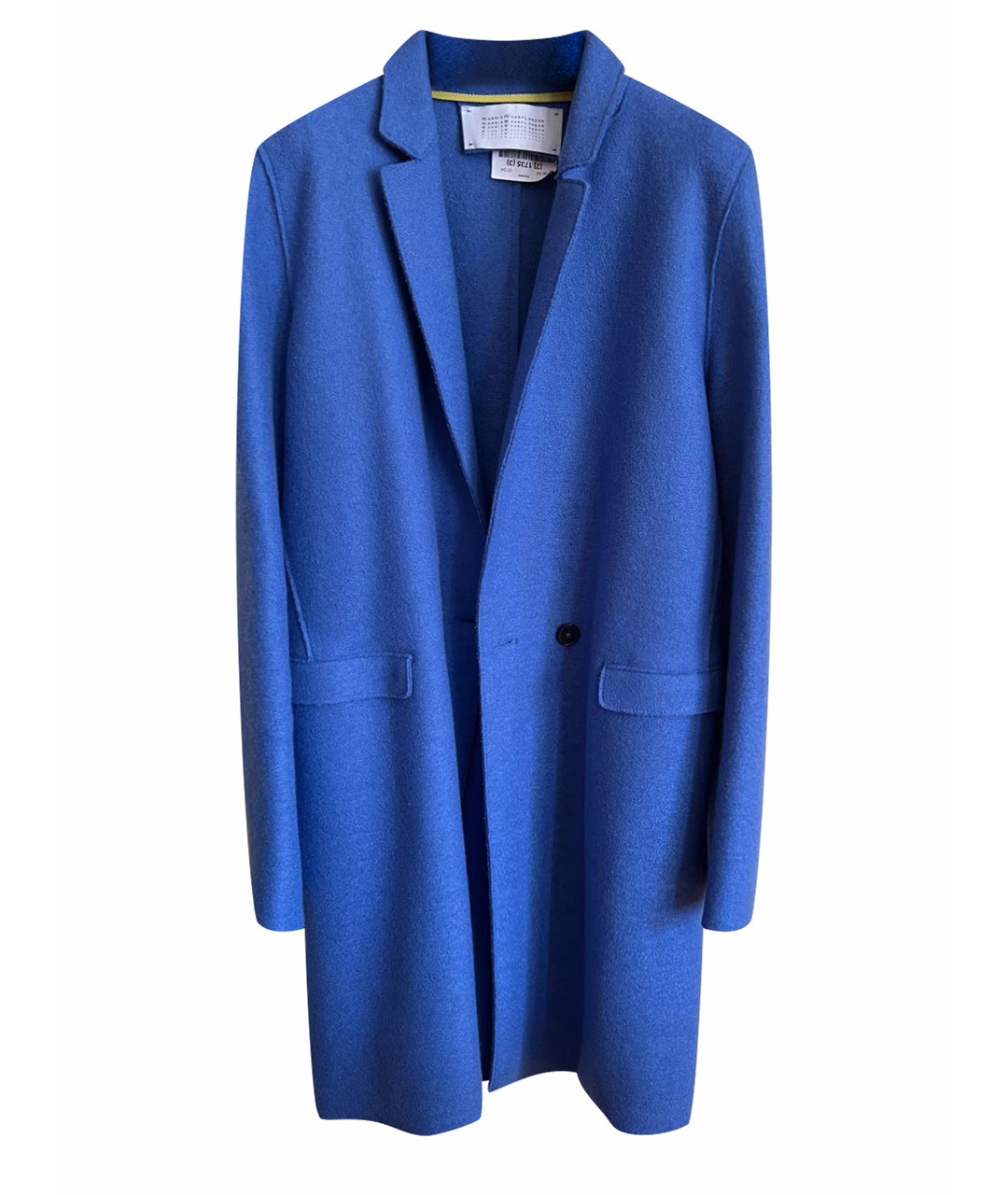 HARRIS WHARF LONDON Синее шерстяное пальто, фото 1