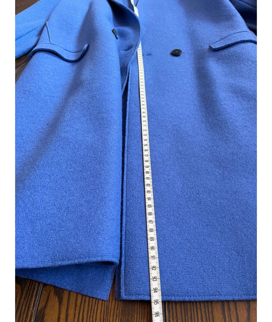 HARRIS WHARF LONDON Синее шерстяное пальто, фото 5