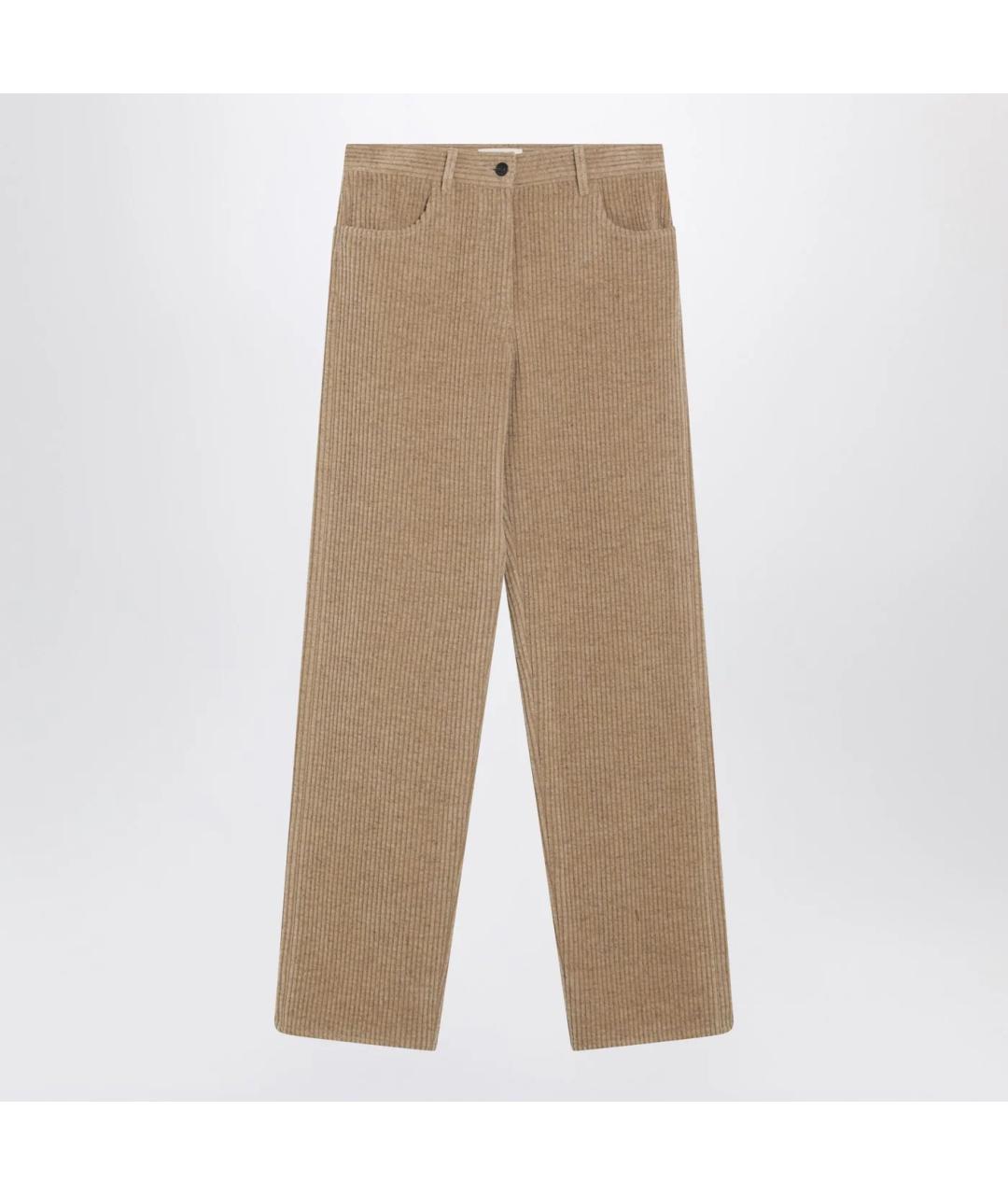 THE ROW Бежевые хлопковые прямые джинсы, фото 3