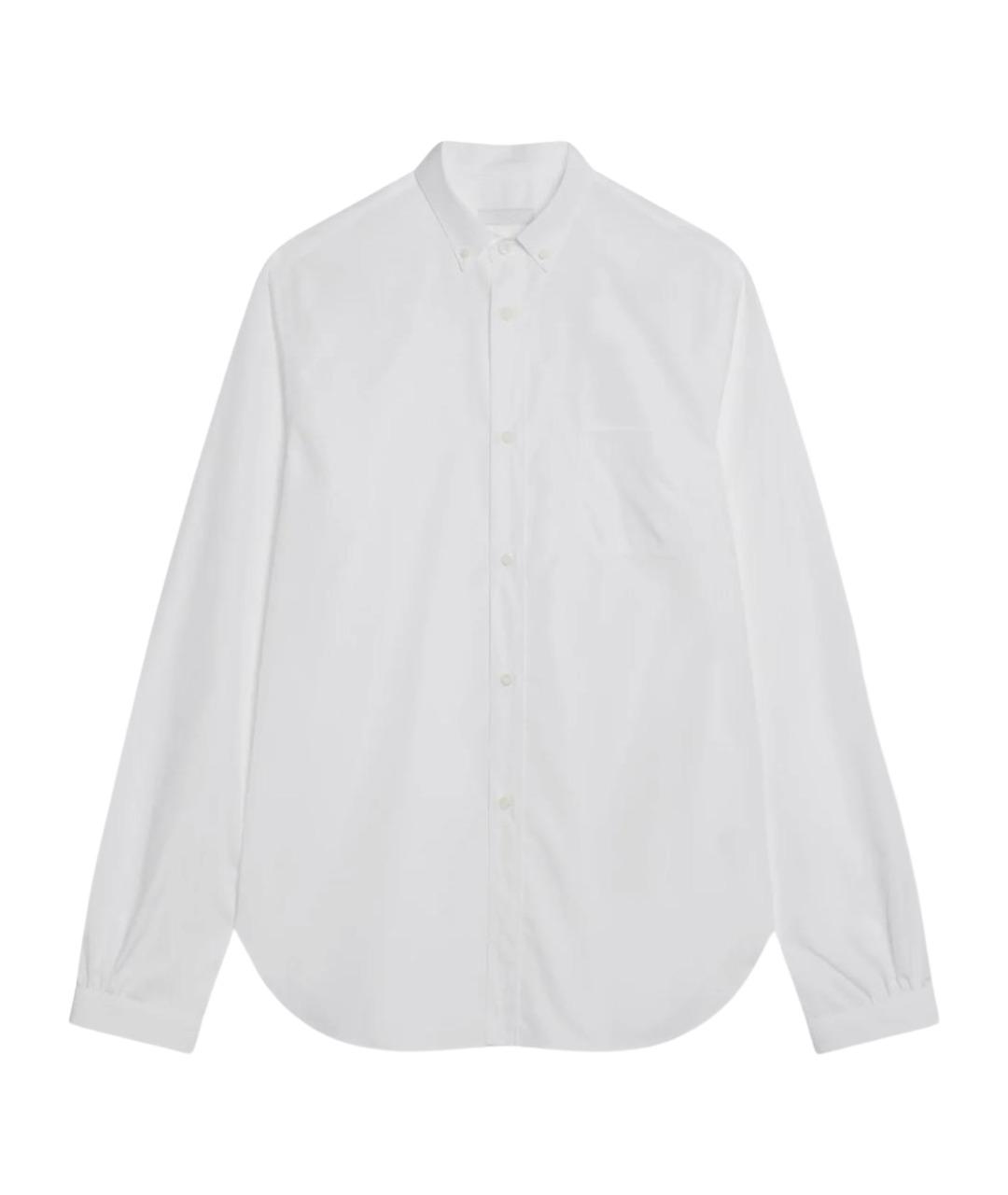 PRADA Белая хлопковая классическая рубашка, фото 1