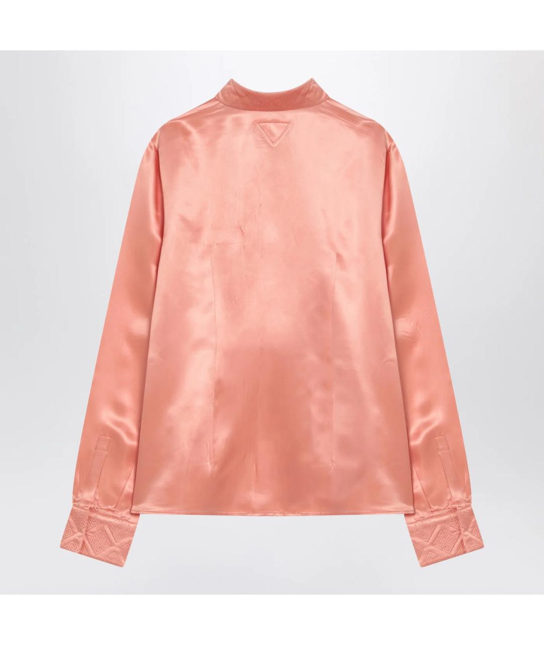 PRADA Коралловая шелковая рубашка, фото 2