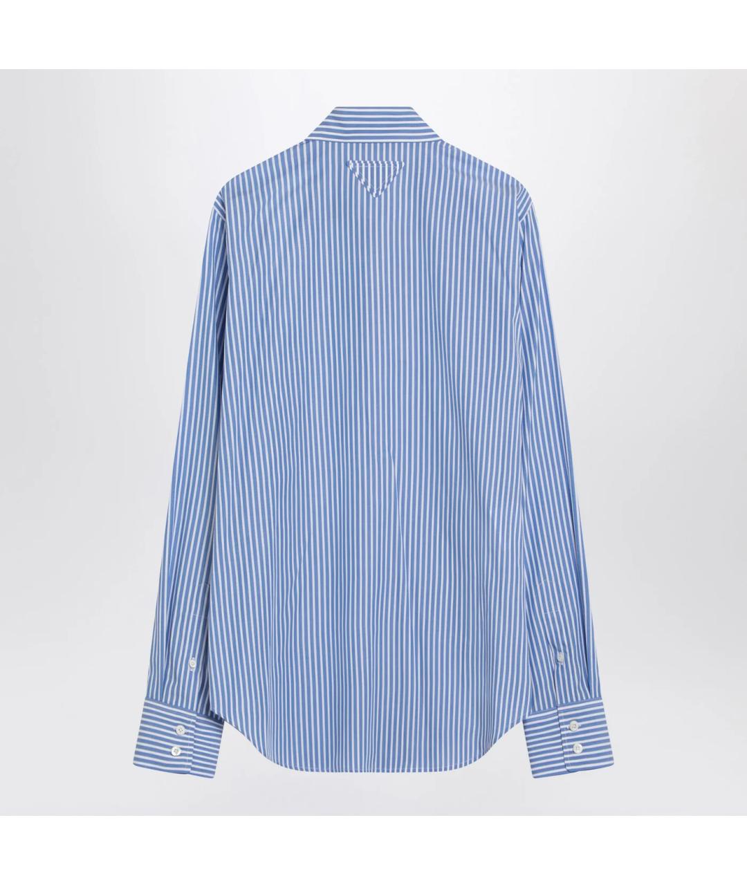 PRADA Голубая хлопковая рубашка, фото 2