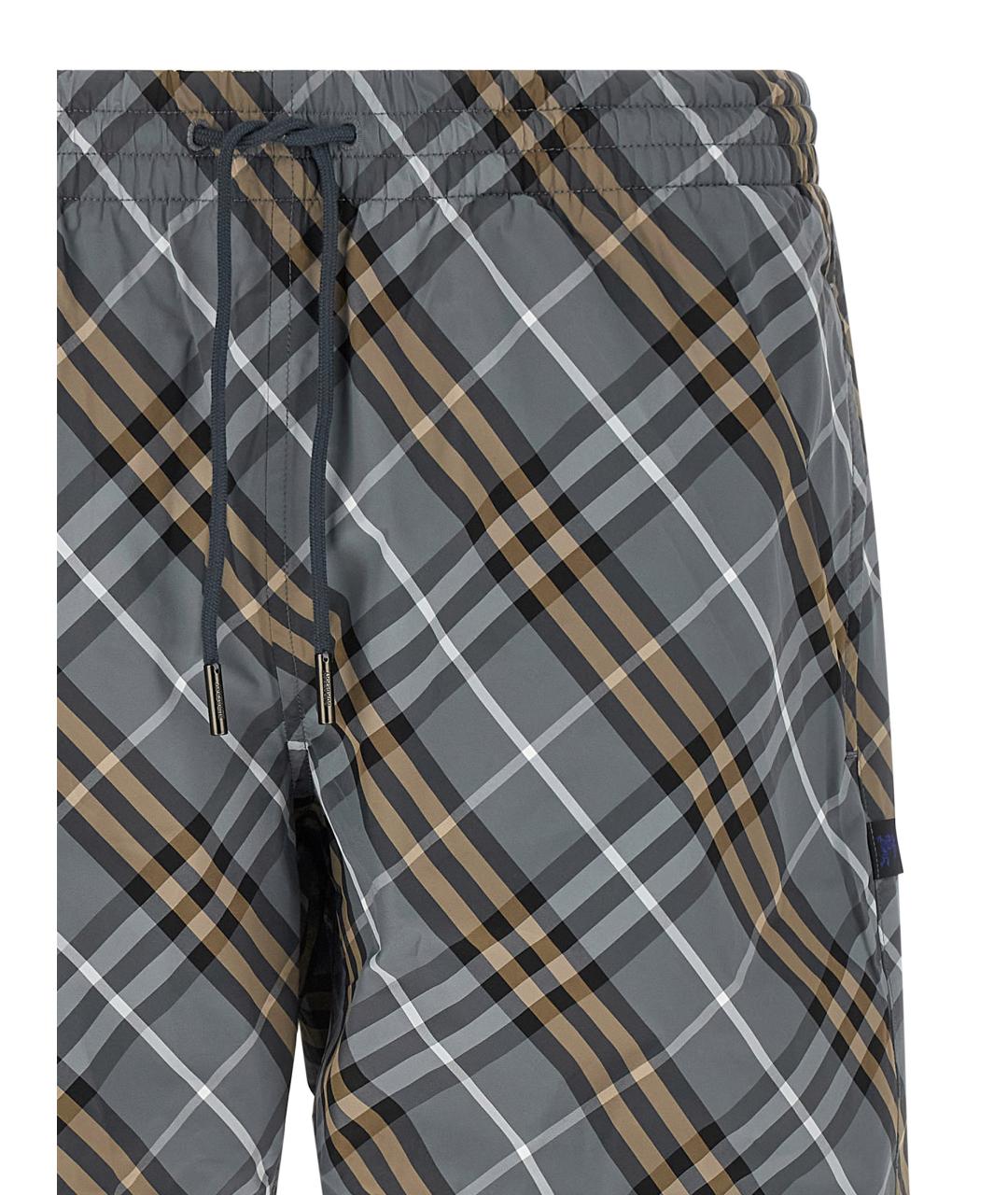 BURBERRY Мульти полиамидовые шорты, фото 3