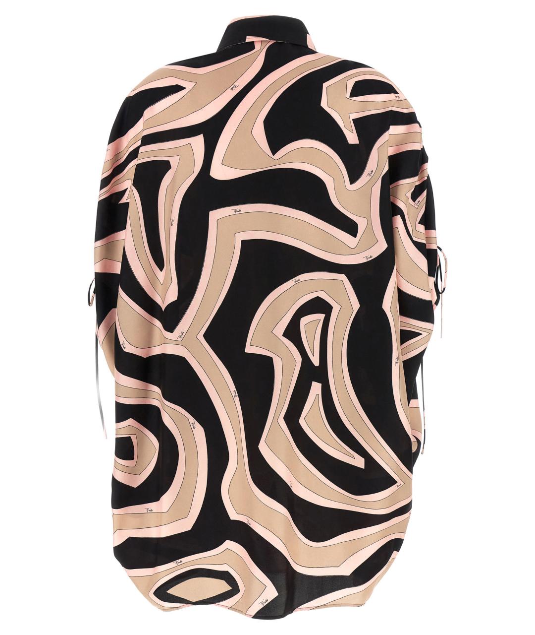 EMILIO PUCCI Мульти шелковое повседневное платье, фото 2