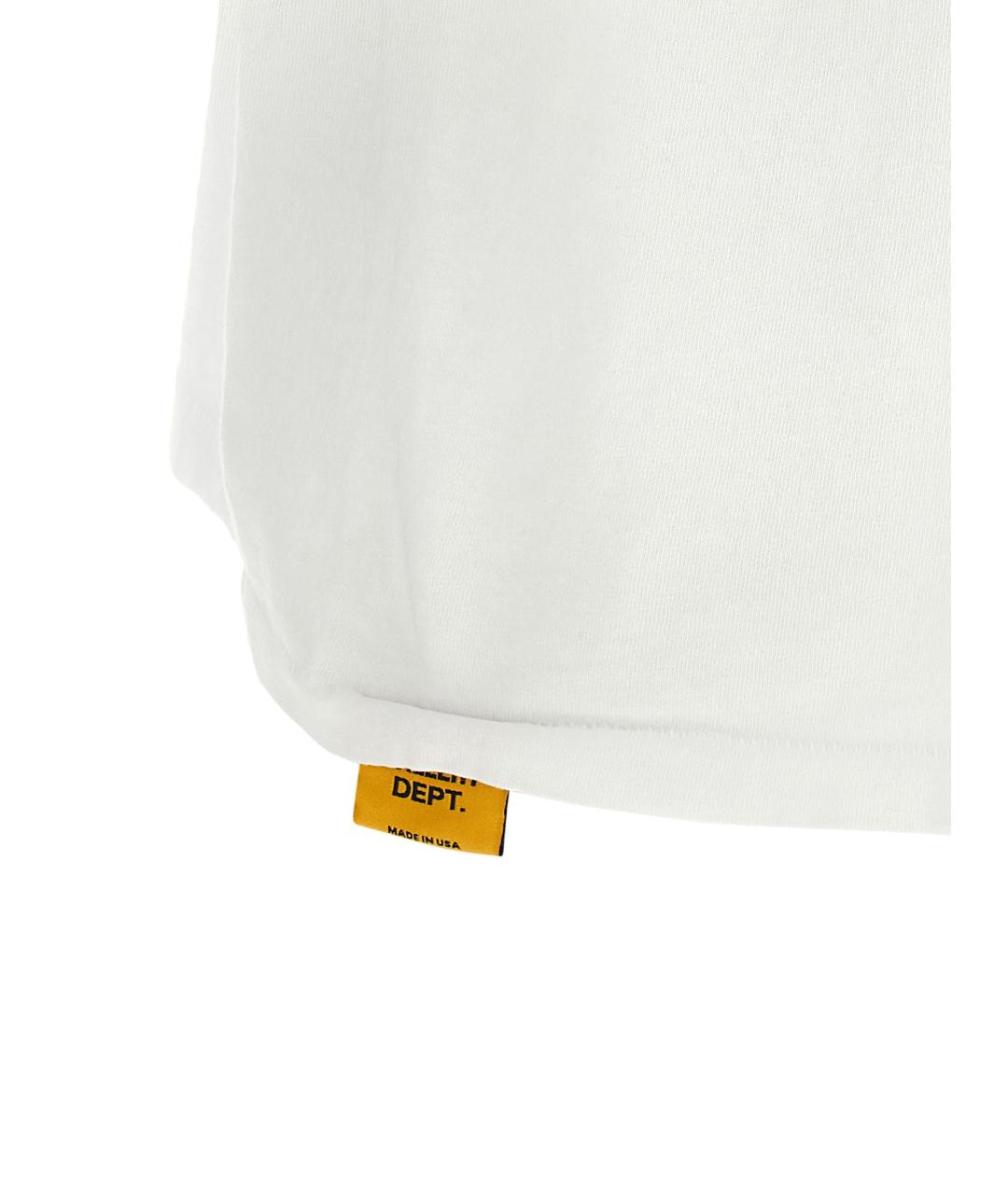 Gallery Dept Белая хлопковая футболка, фото 4