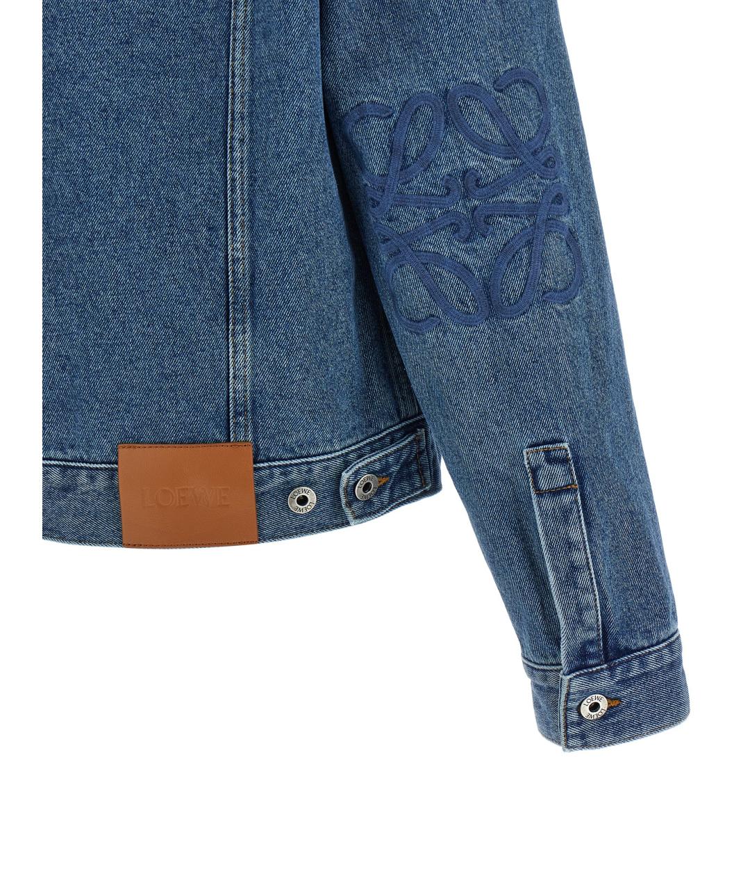 LOEWE Синяя хлопковая куртка, фото 4