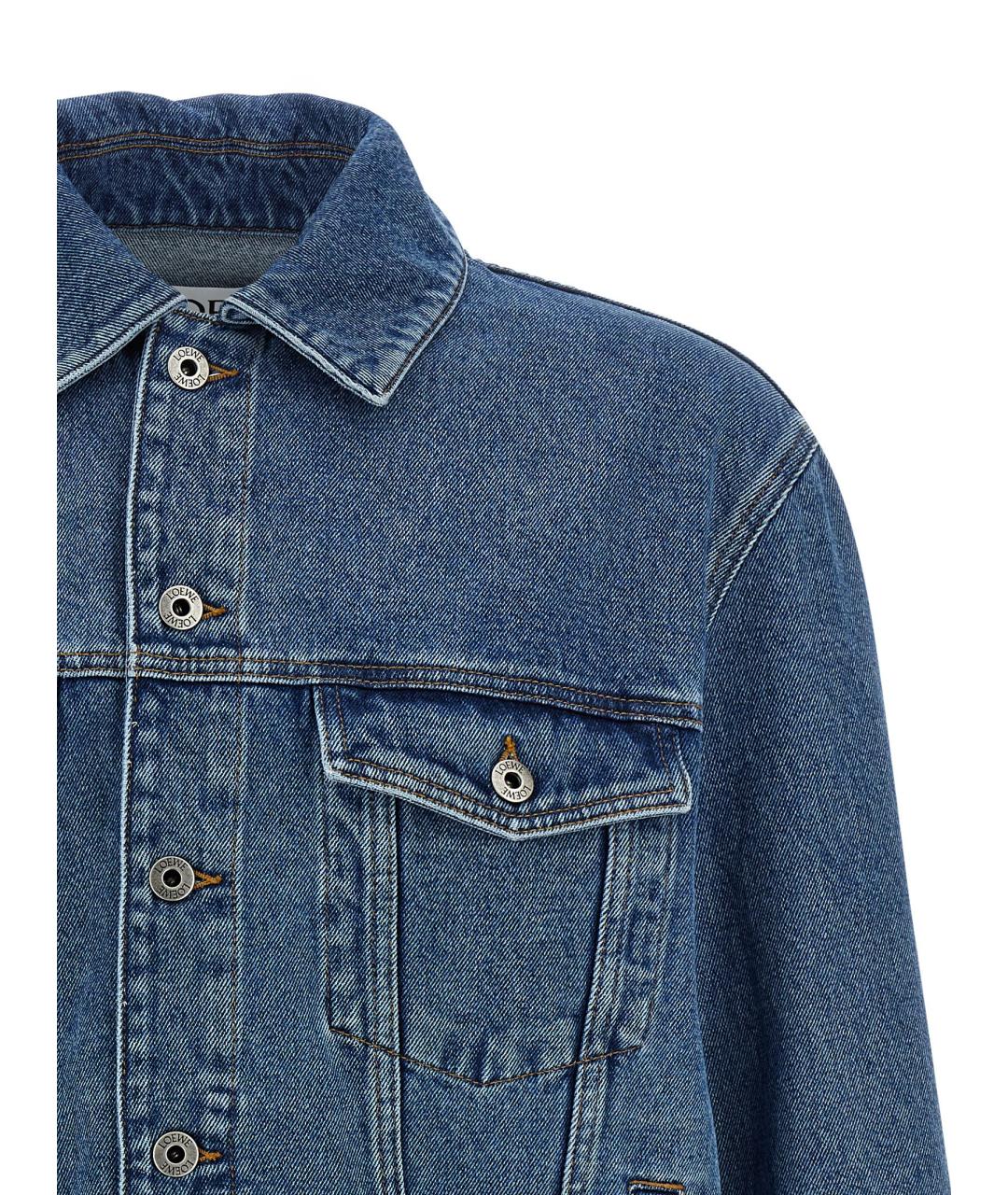 LOEWE Синяя хлопковая куртка, фото 3