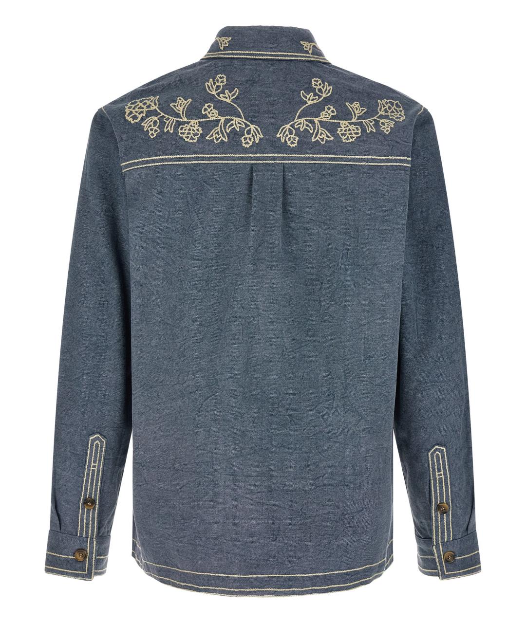 ISABEL MARANT Синяя хлопковая кэжуал рубашка, фото 2