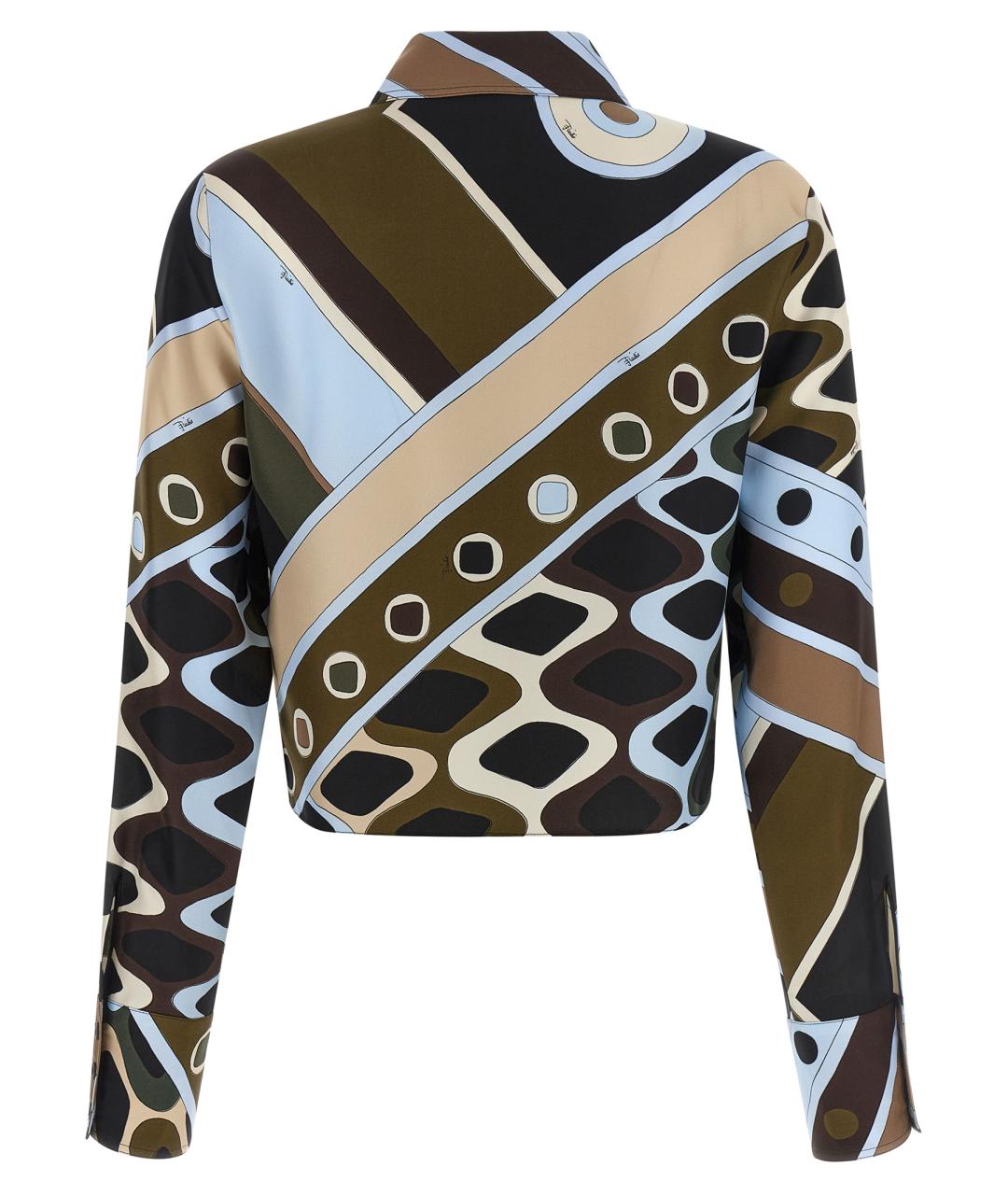 EMILIO PUCCI Мульти шелковая рубашка, фото 2