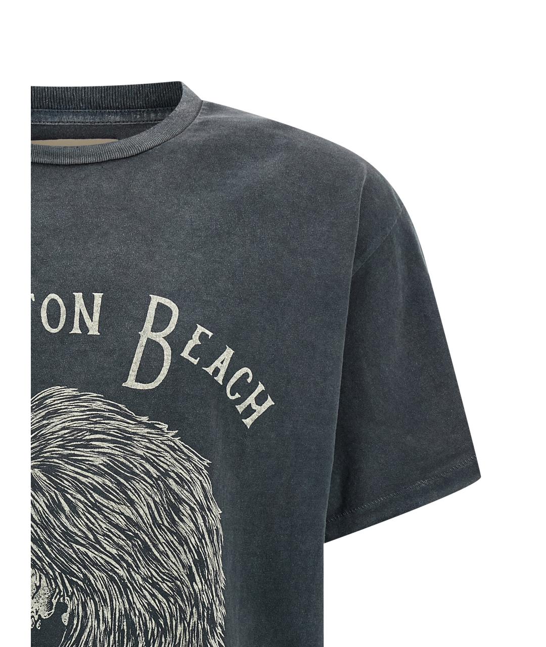 Gallery Dept Серая хлопковая футболка, фото 3