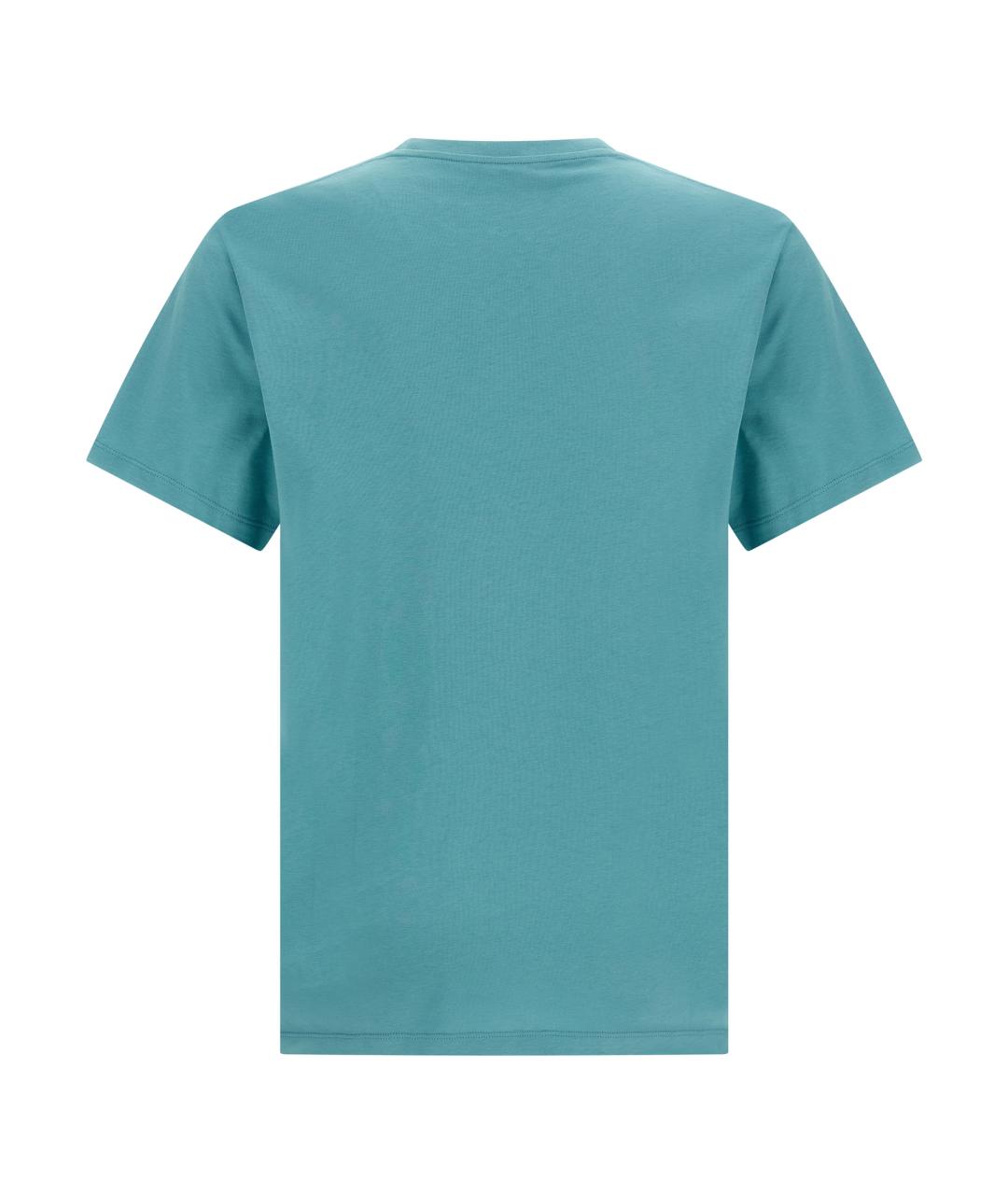 LOEWE Голубая хлопковая футболка, фото 2