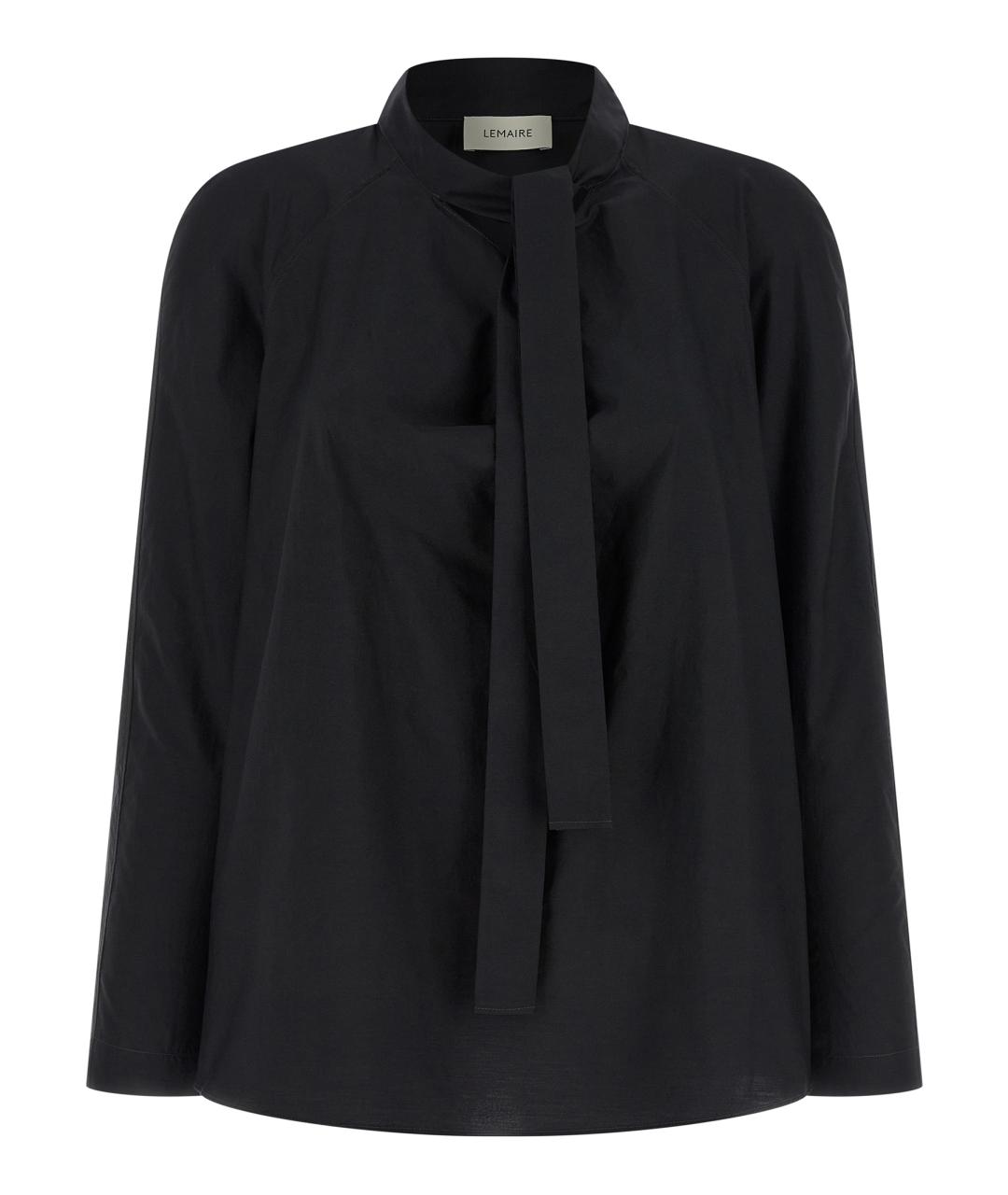 LEMAIRE Черная хлопковая блузы, фото 1