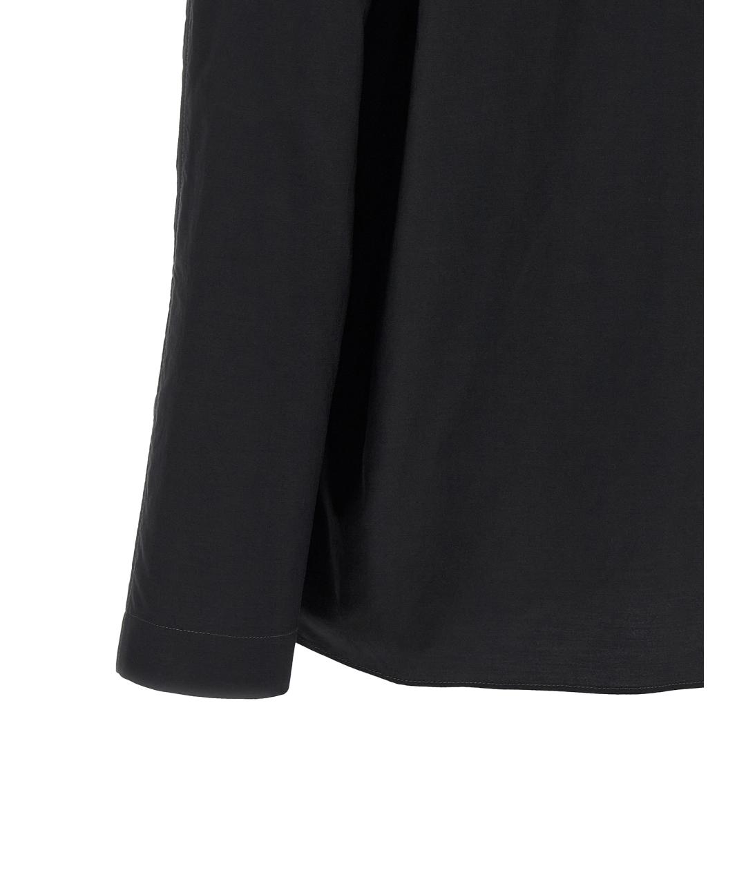 LEMAIRE Черная хлопковая блузы, фото 5